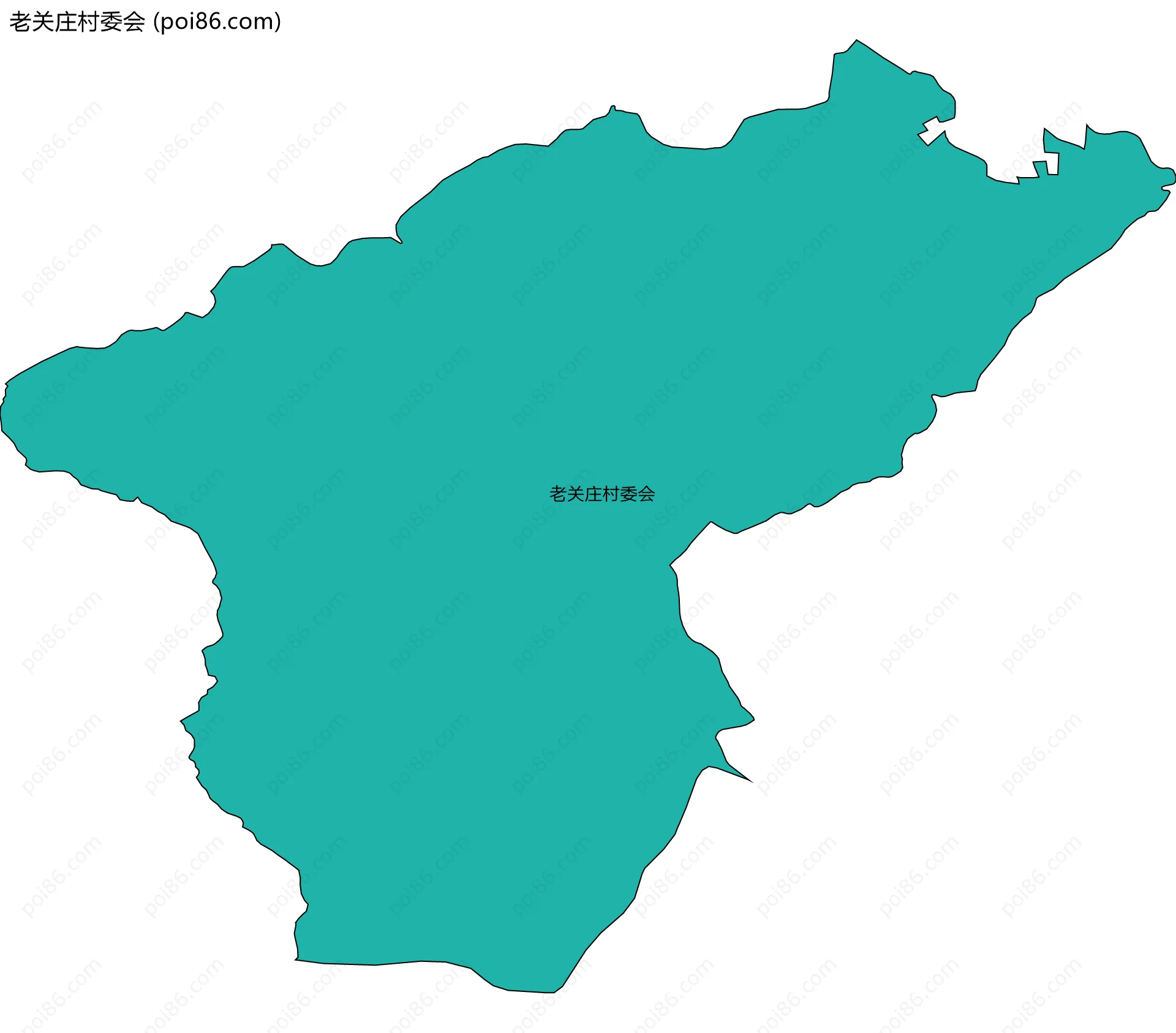老关庄村委会边界地图