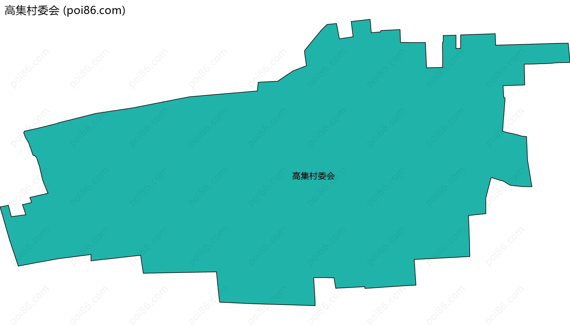 高集村委会边界地图