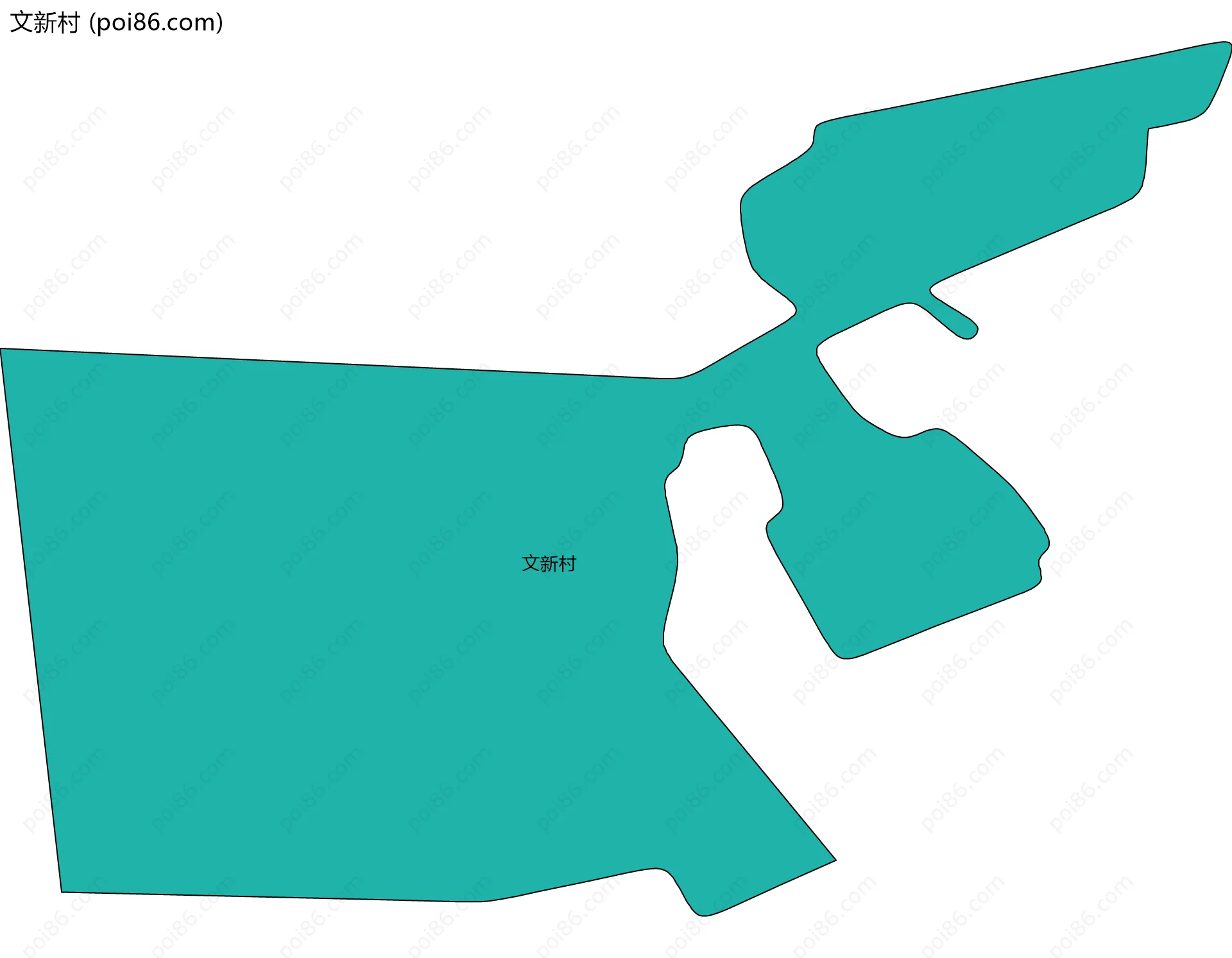 文新村边界地图