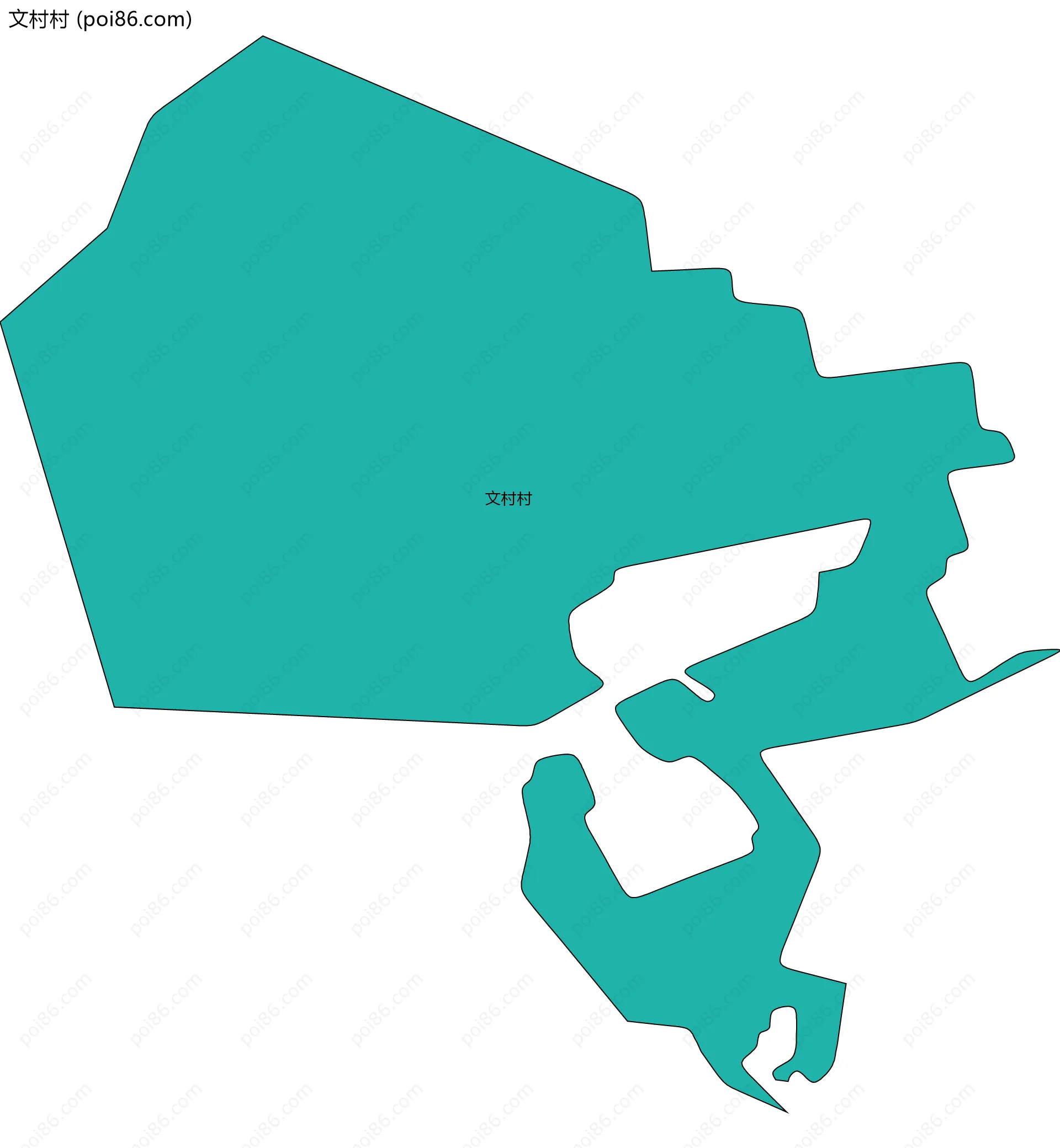 文村村边界地图