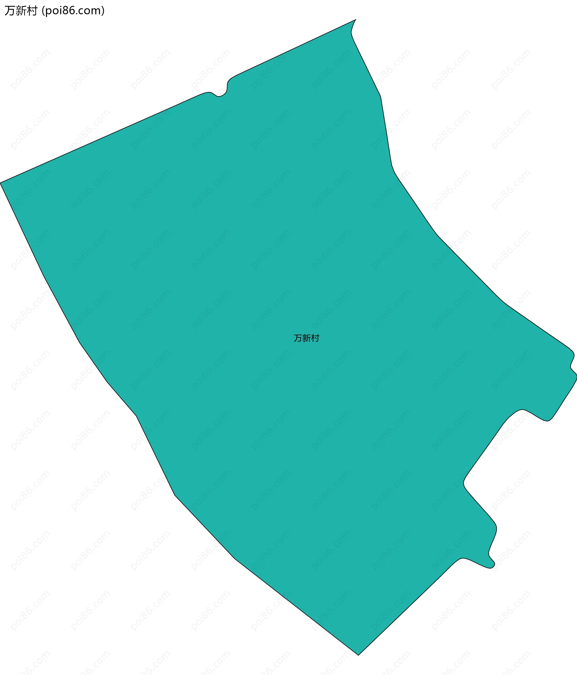 万新村边界地图