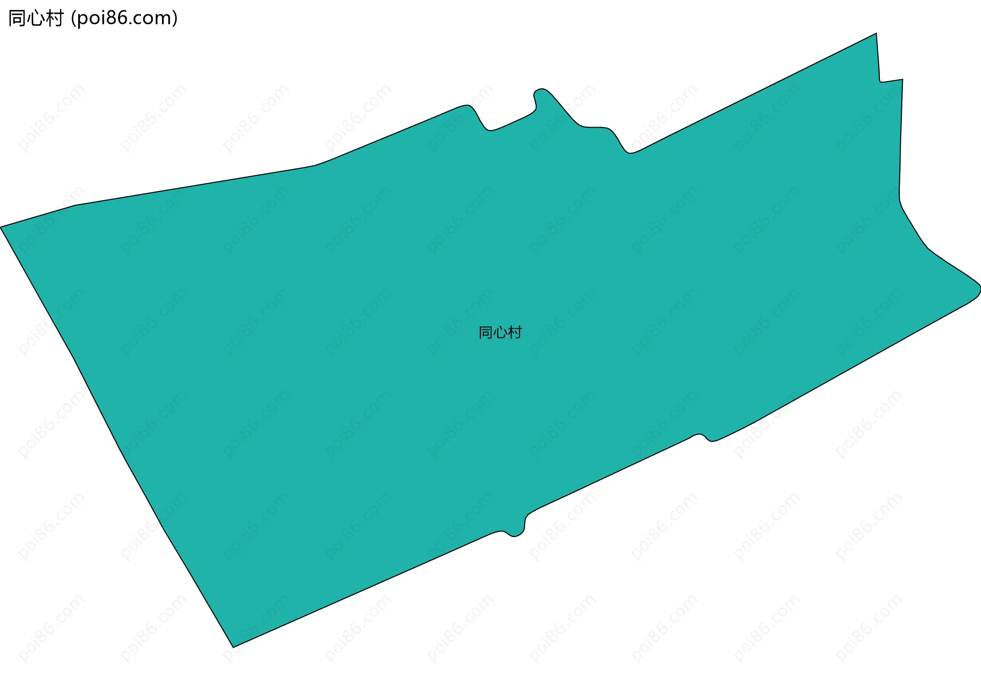同心村边界地图