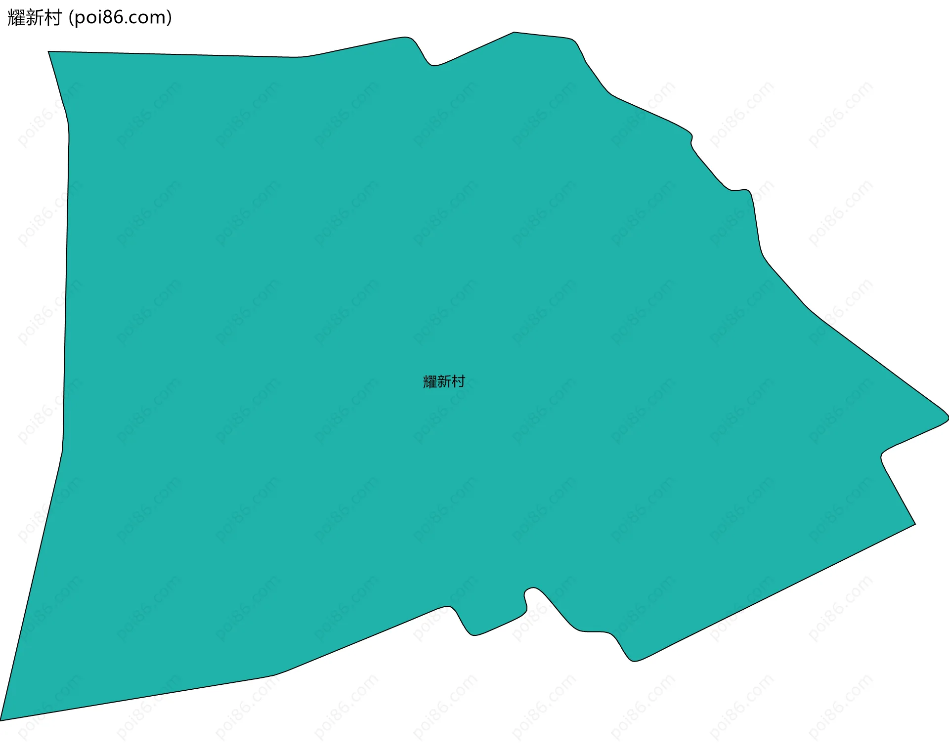 耀新村边界地图