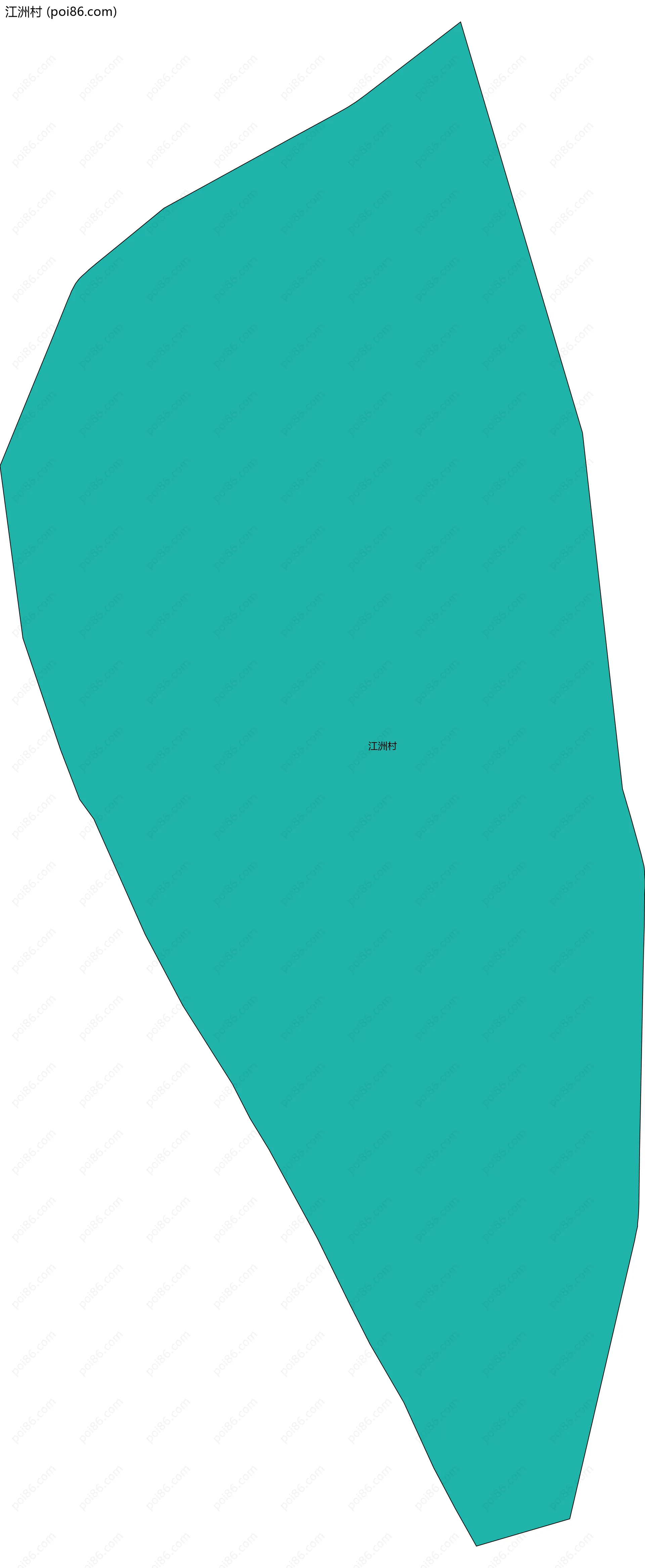 江洲村边界地图