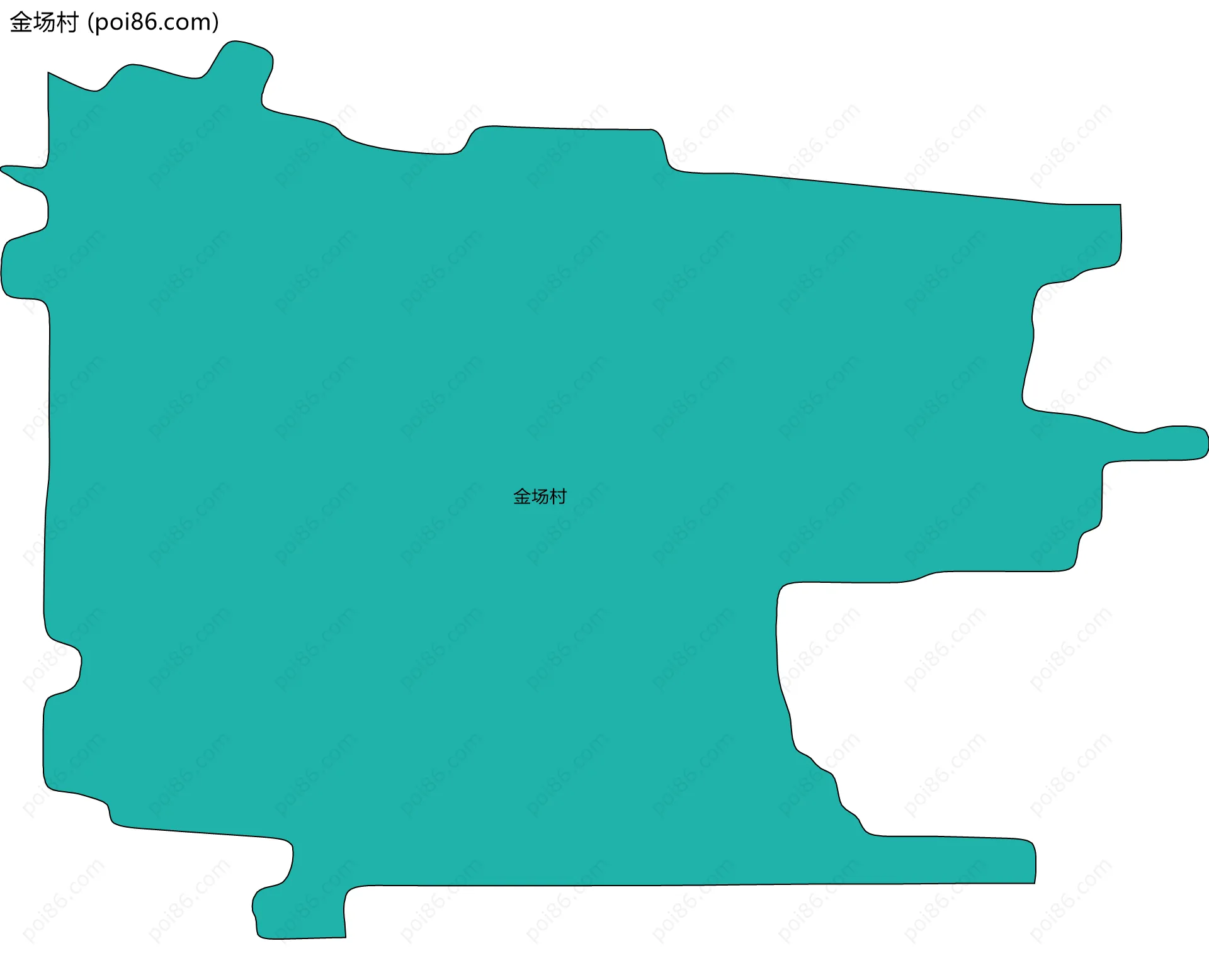 金场村边界地图