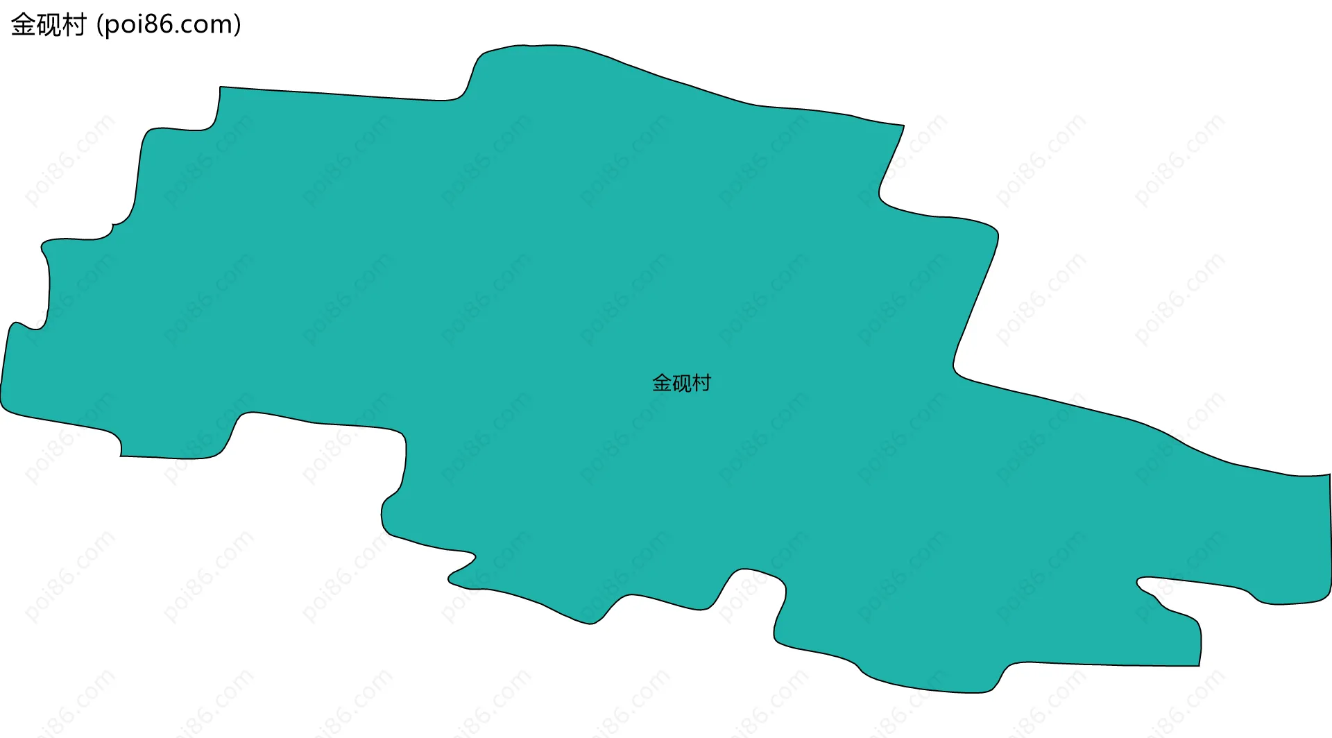 金砚村边界地图