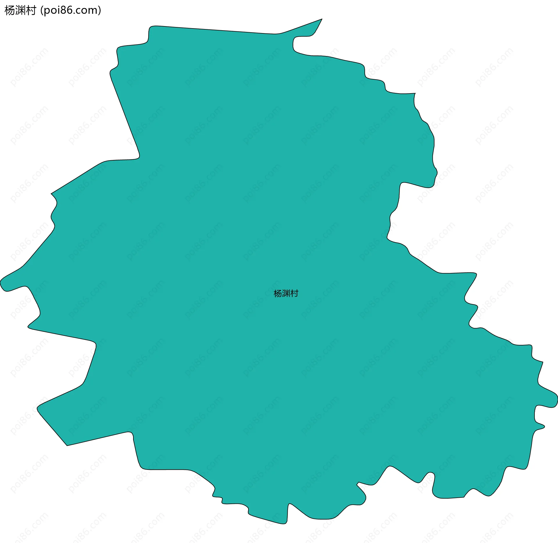 杨渊村边界地图