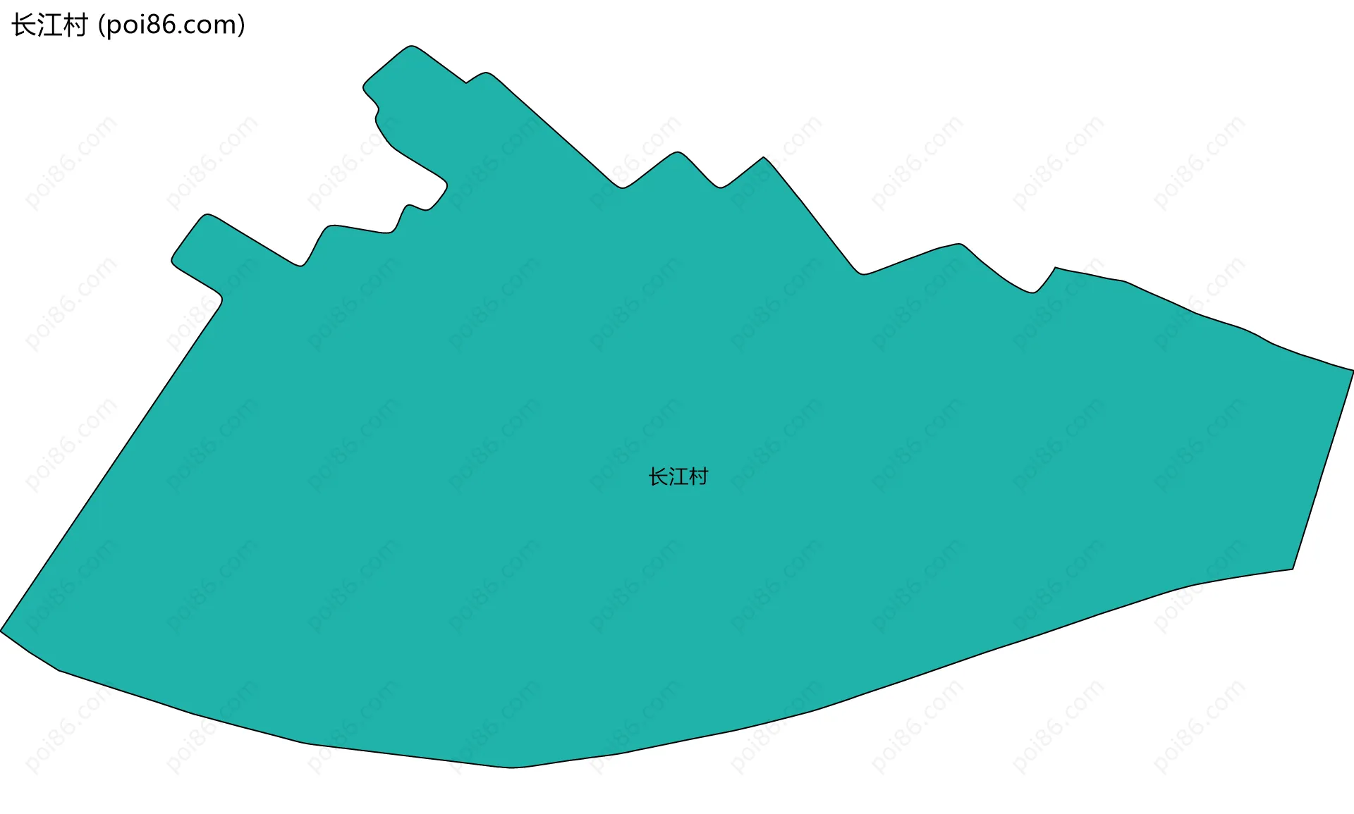 长江村边界地图