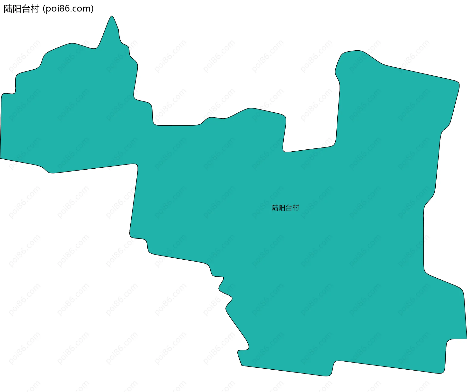 陆阳台村边界地图