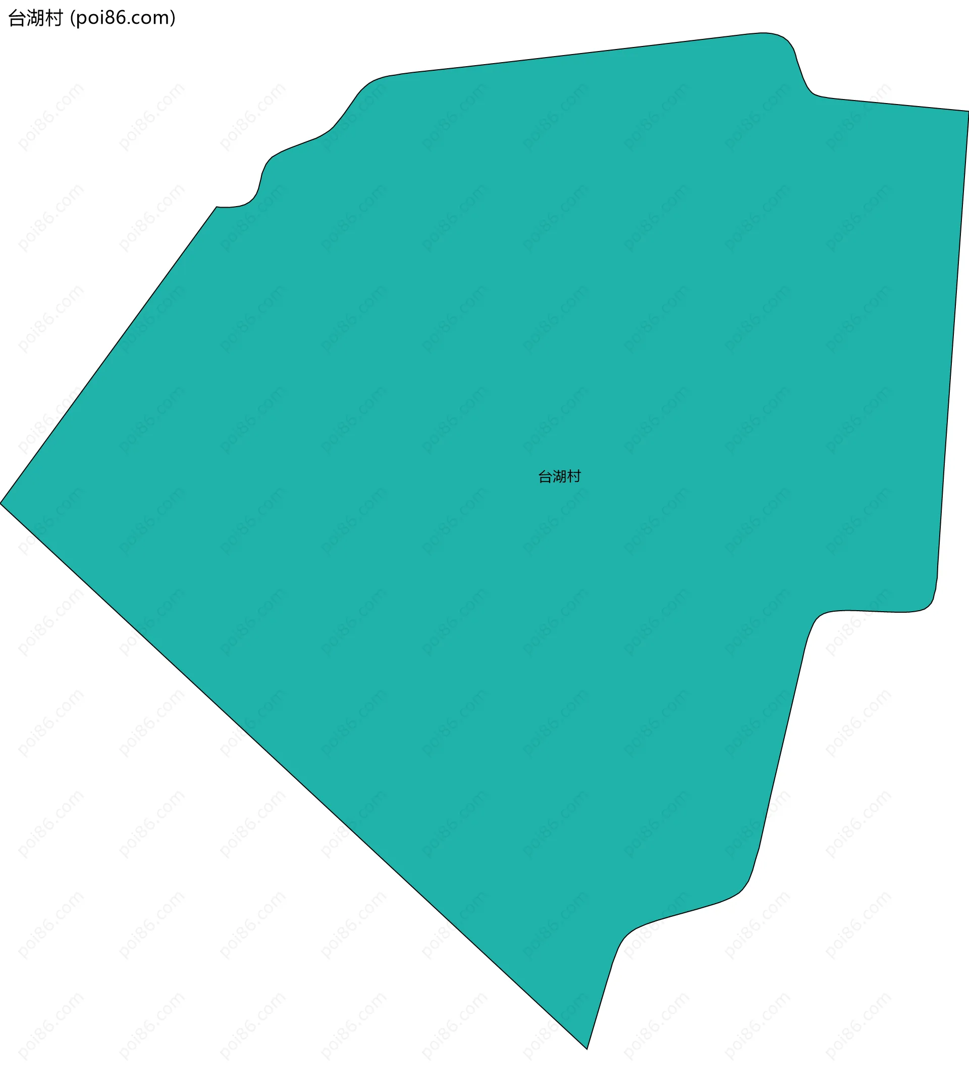 台湖村边界地图