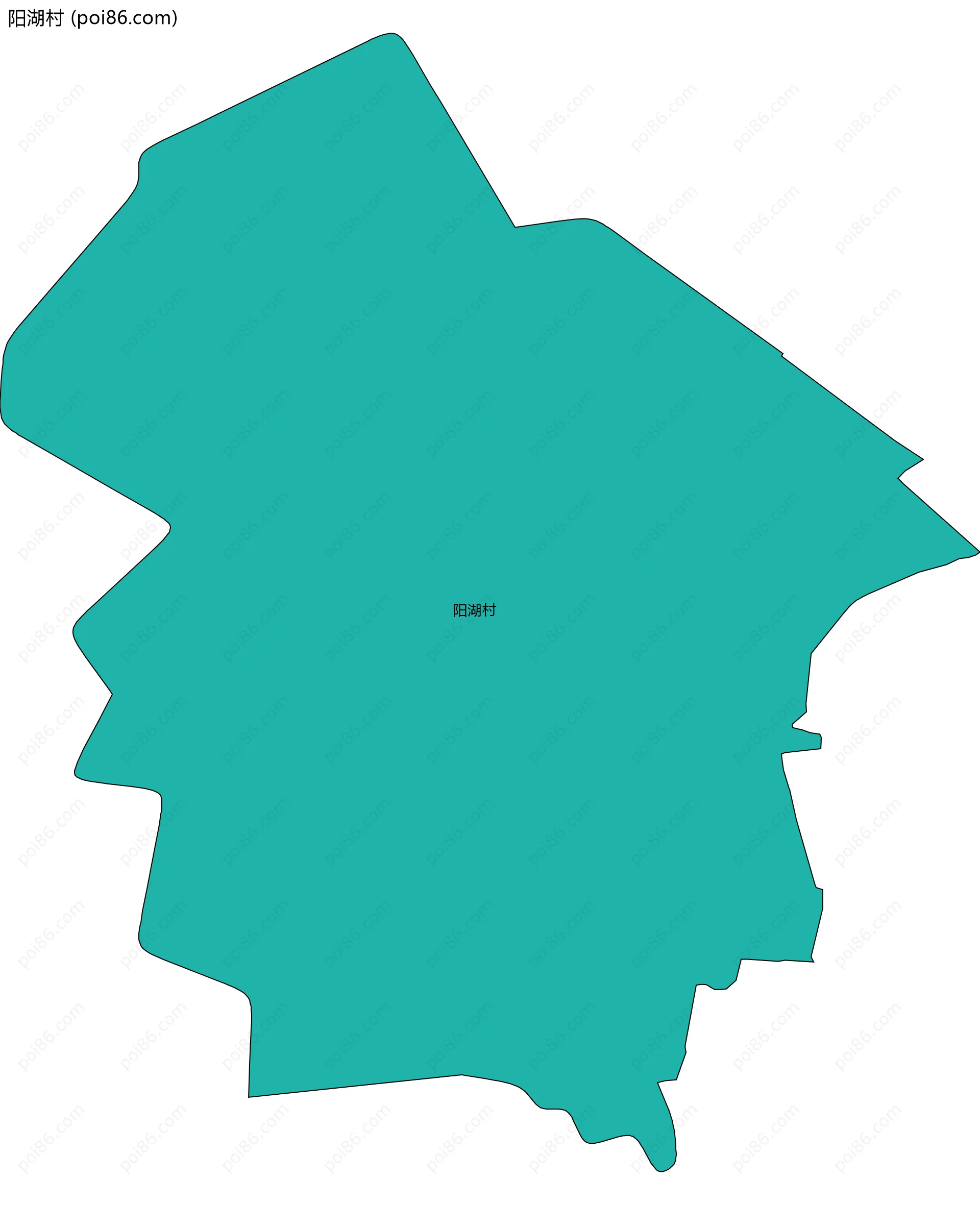 阳湖村边界地图