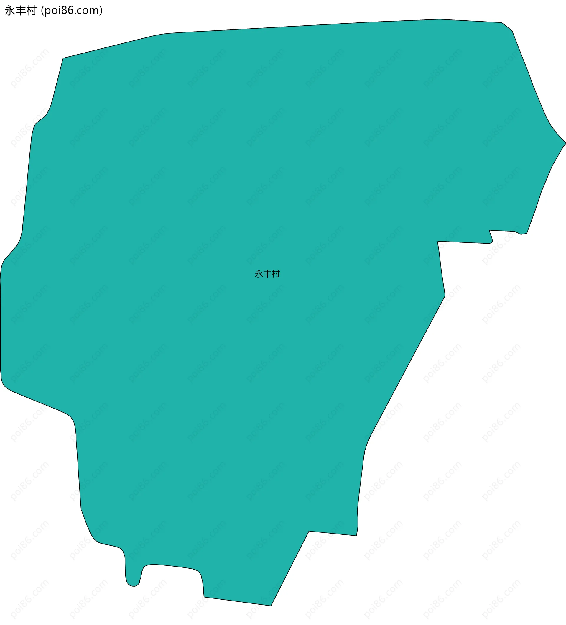 永丰村边界地图