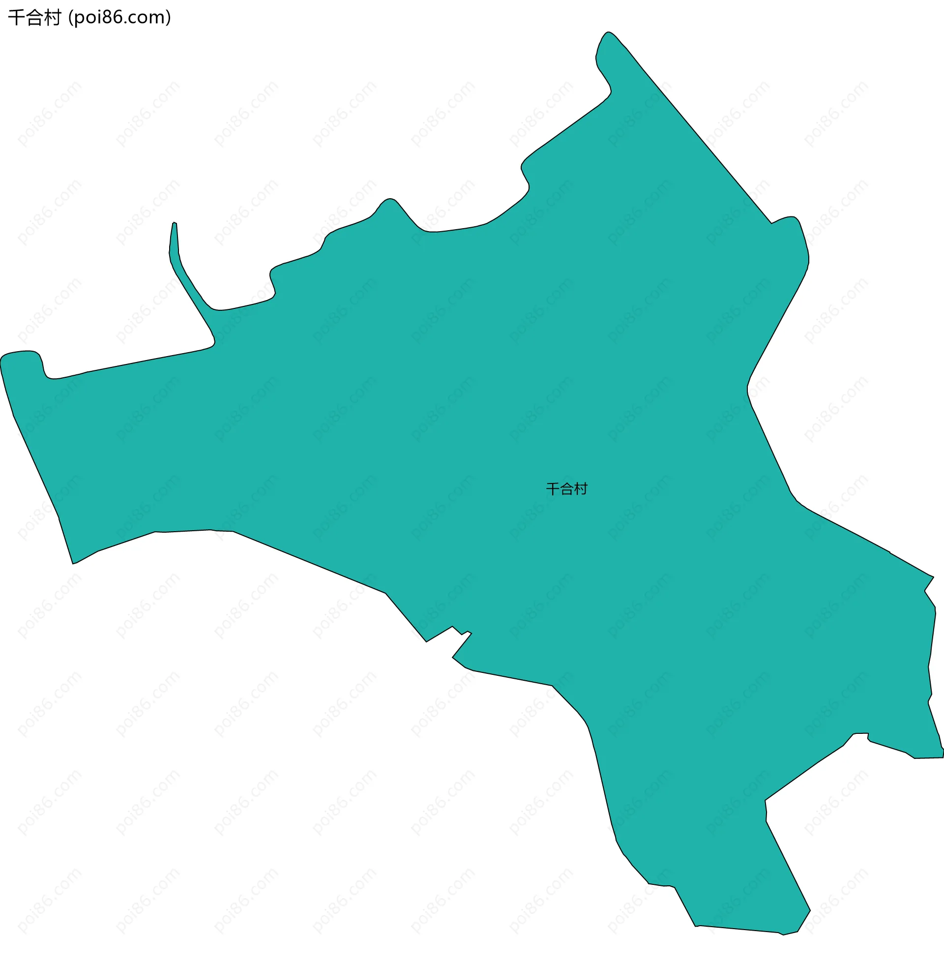 千合村边界地图