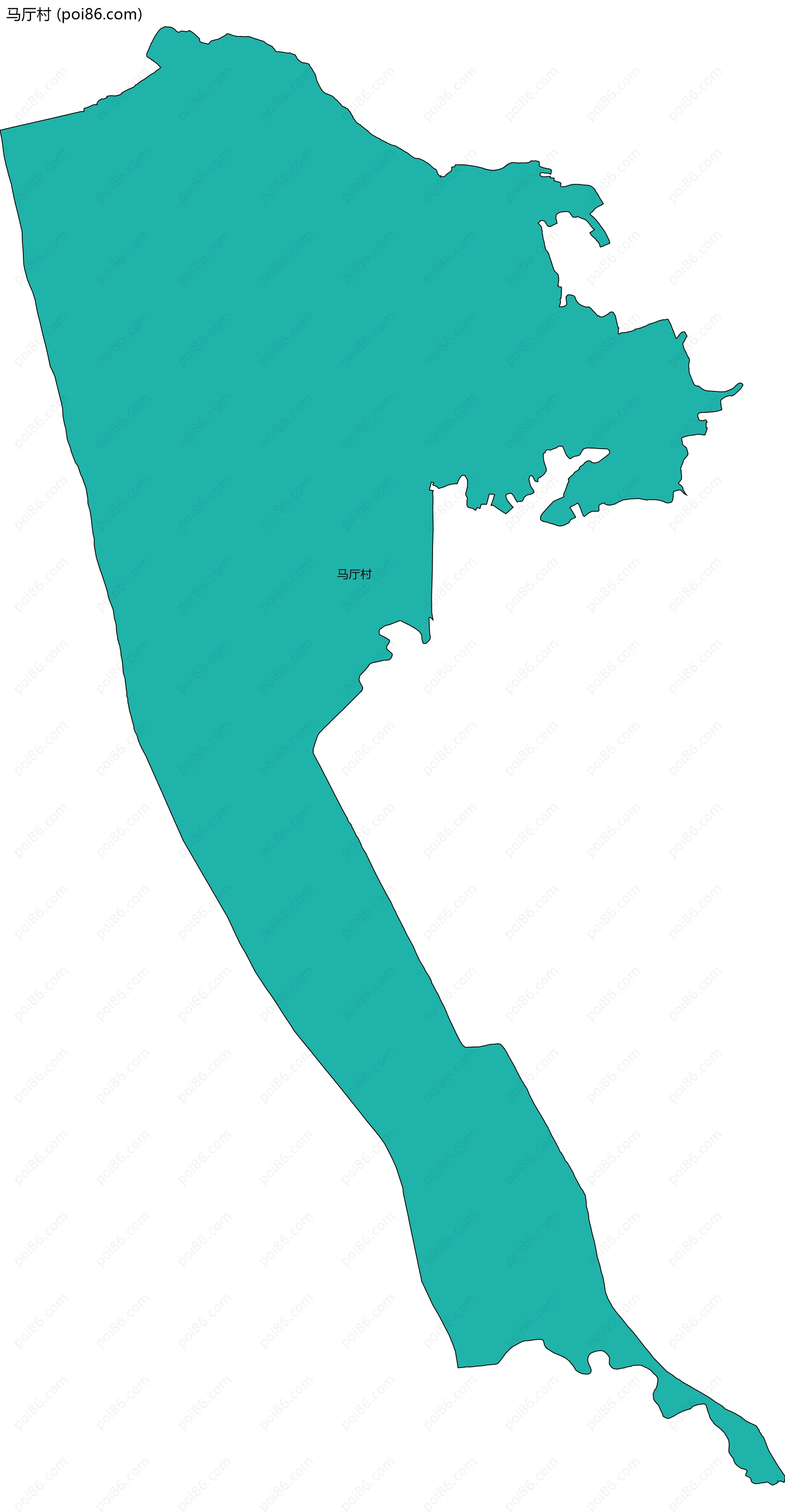 马厅村边界地图