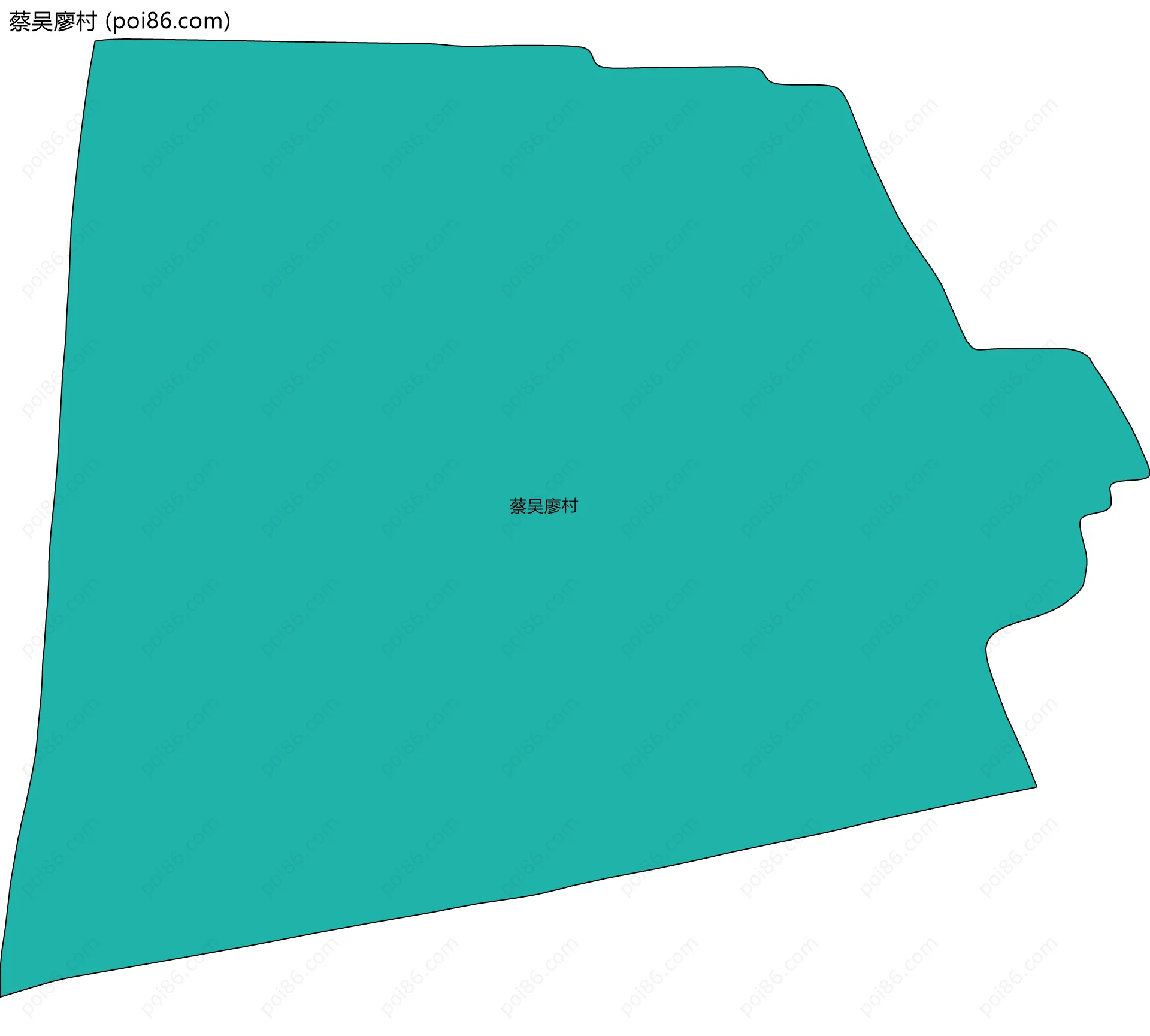 蔡吴廖村边界地图