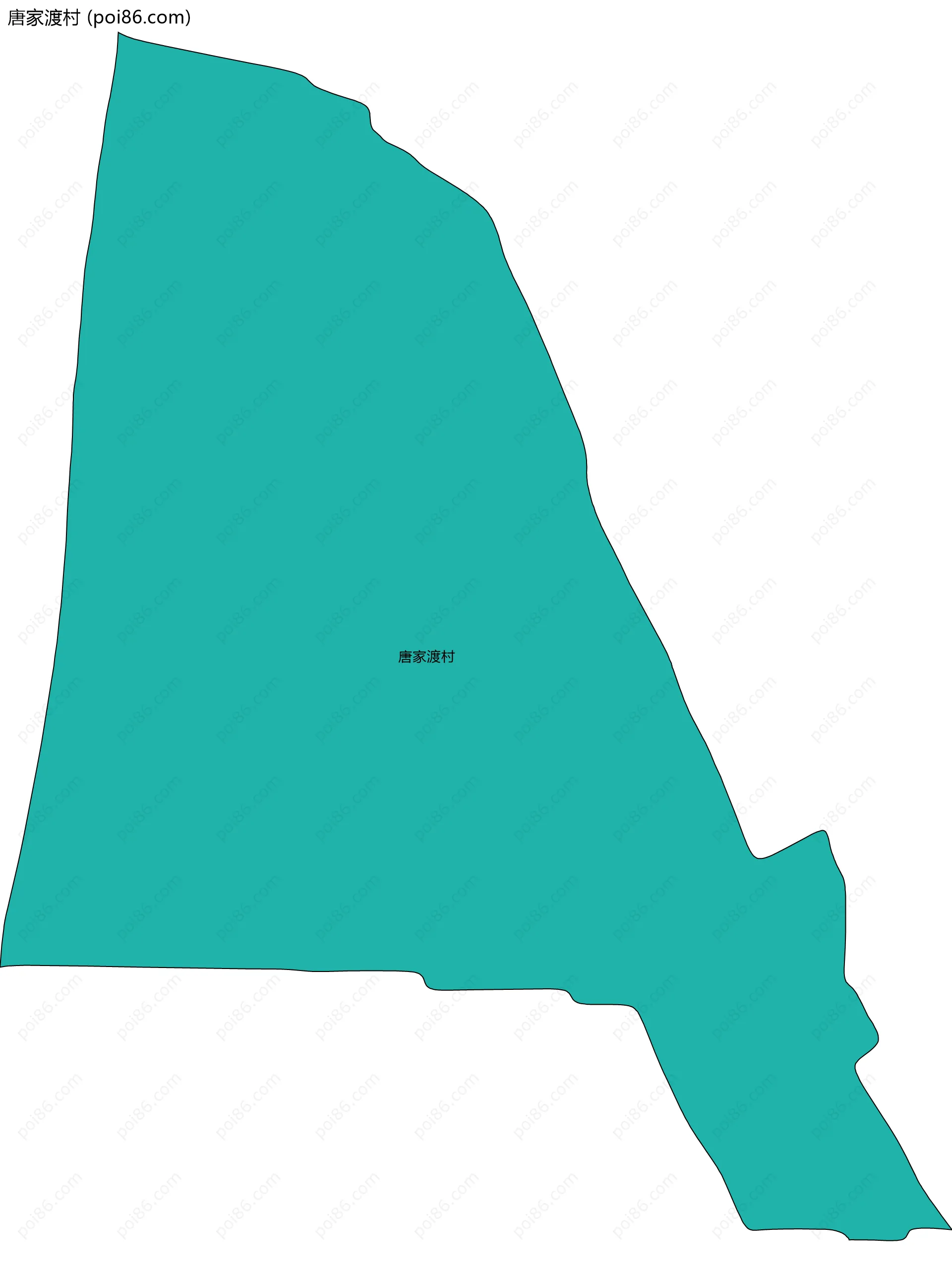 唐家渡村边界地图