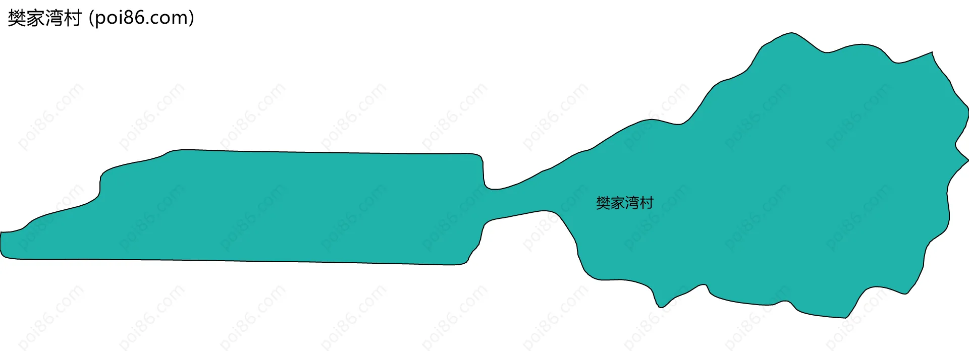 樊家湾村边界地图