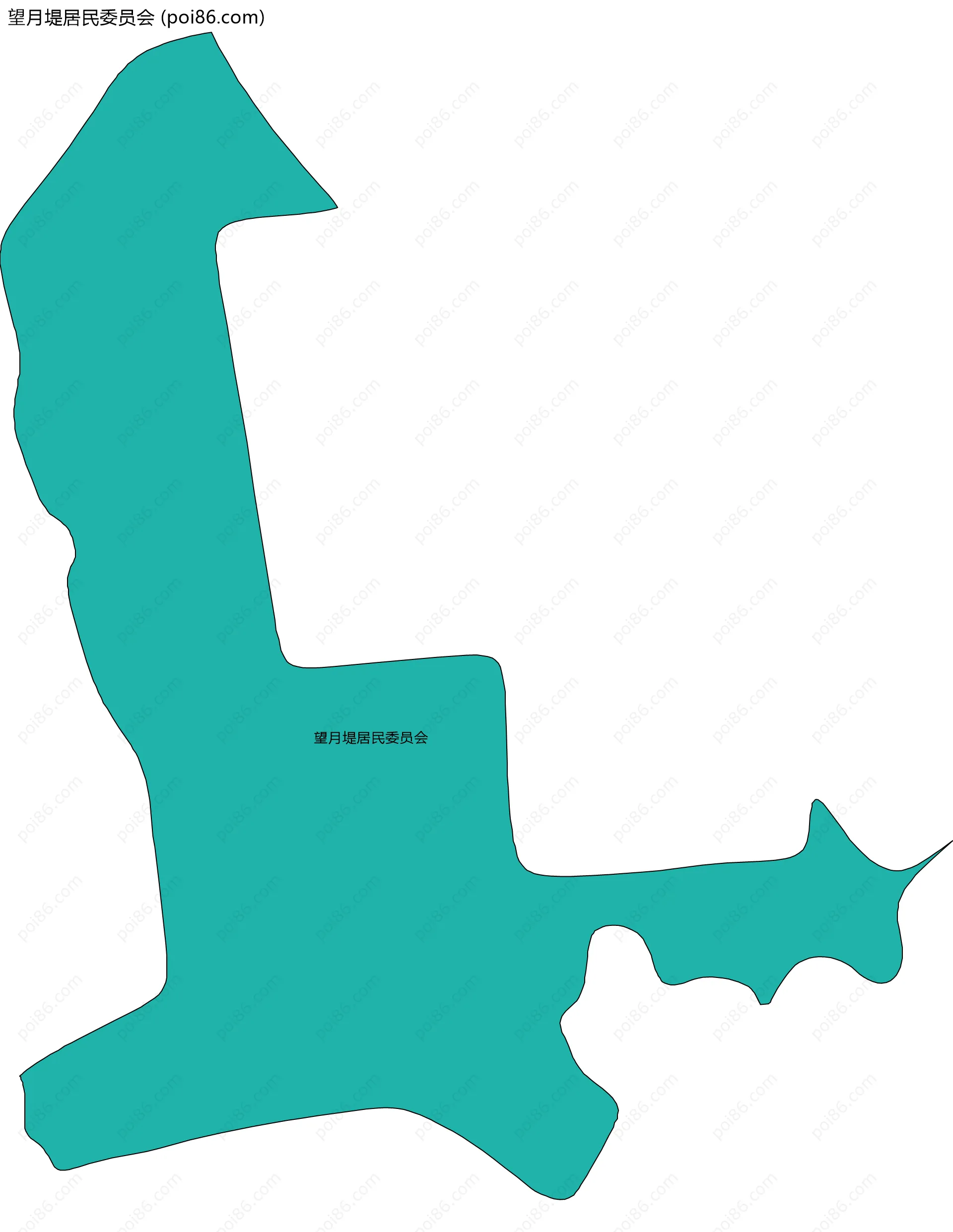 望月堤居民委员会边界地图