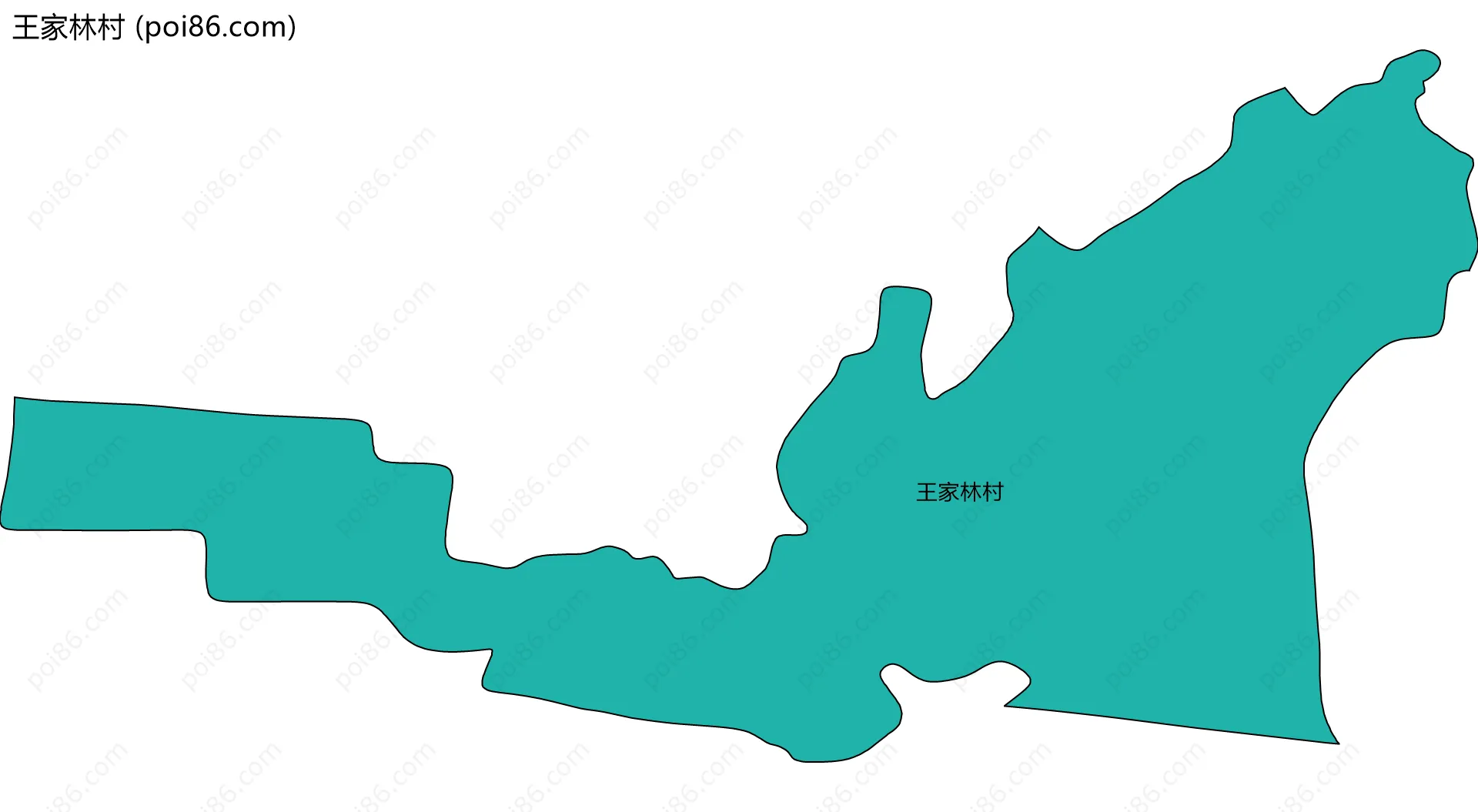 王家林村边界地图