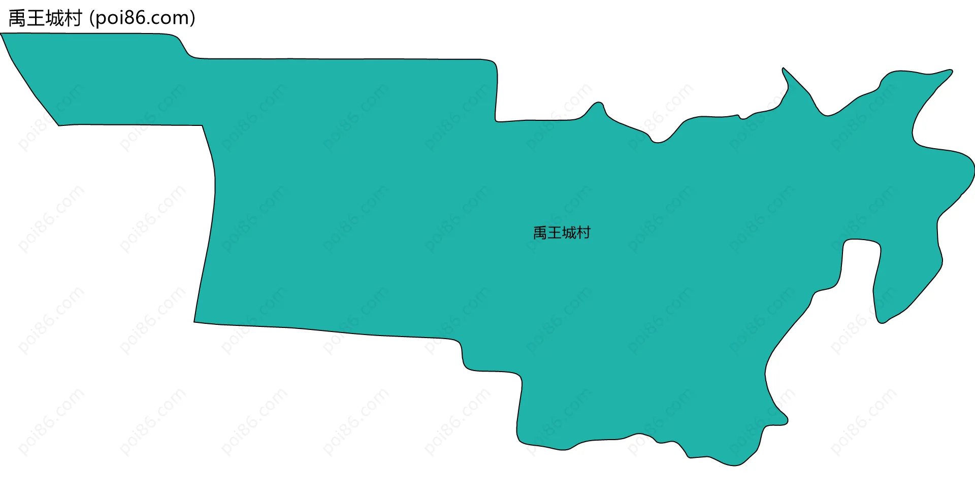 禹王城村边界地图