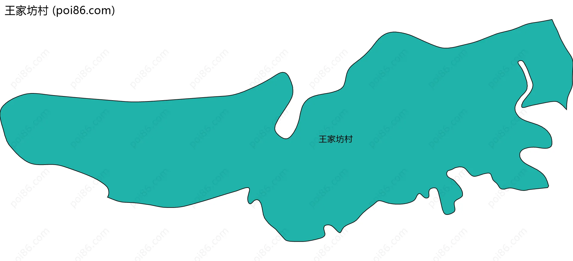 王家坊村边界地图