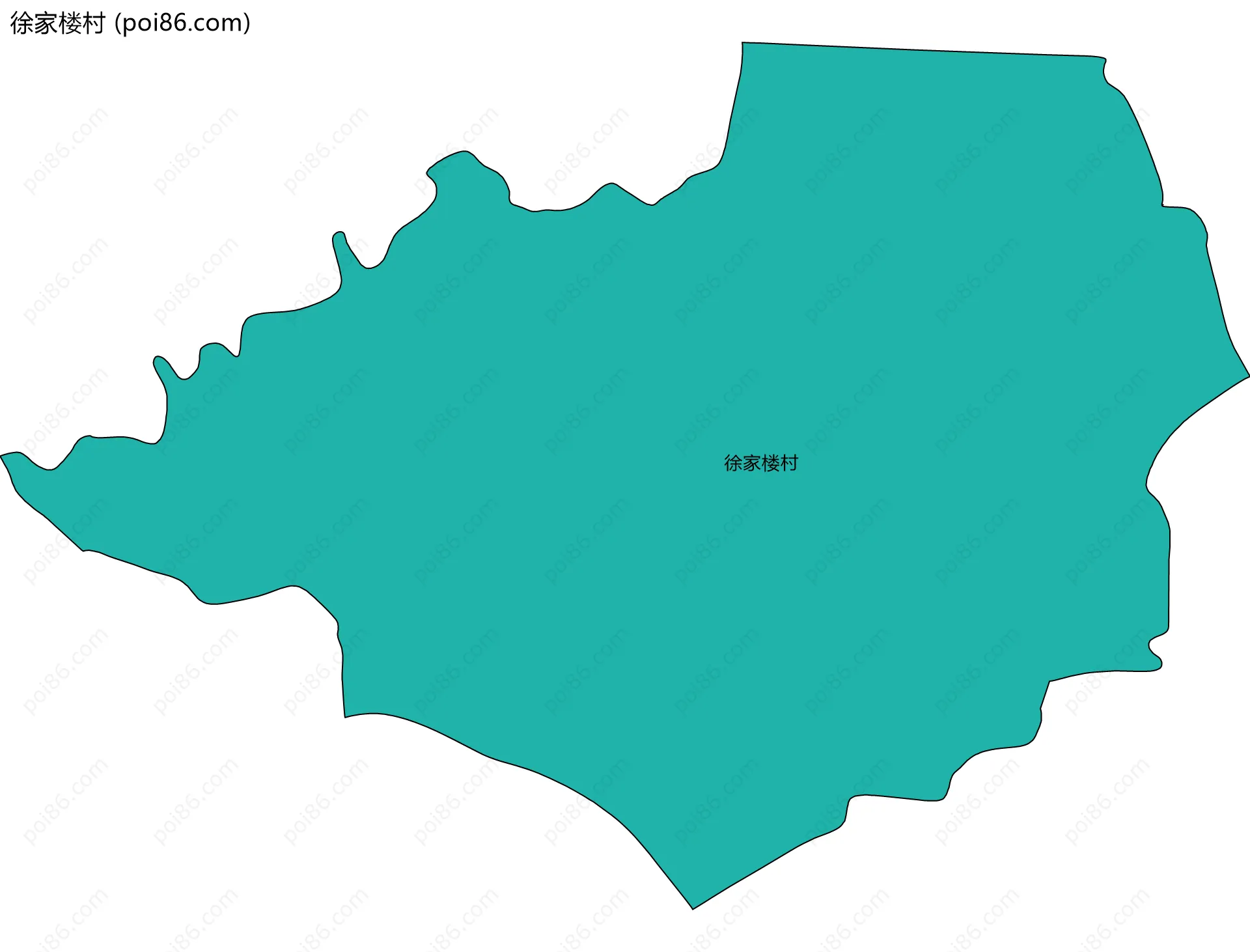 徐家楼村边界地图