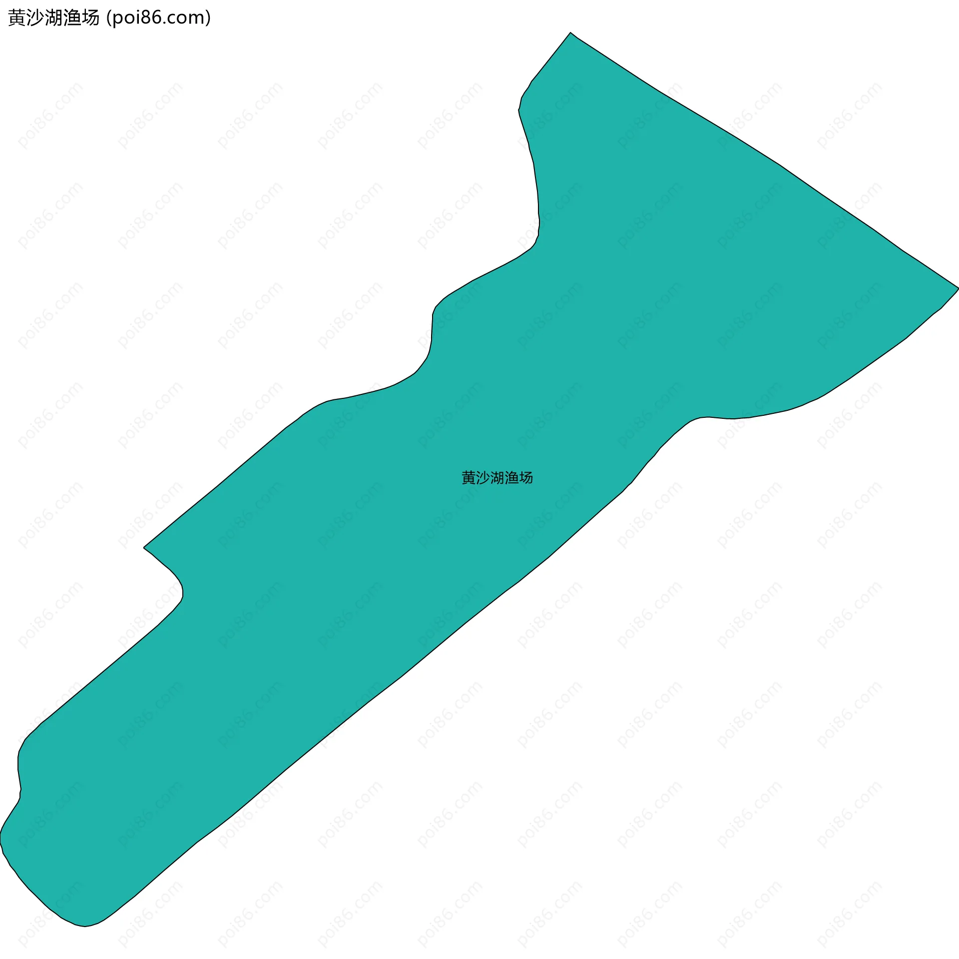 黄沙湖渔场边界地图