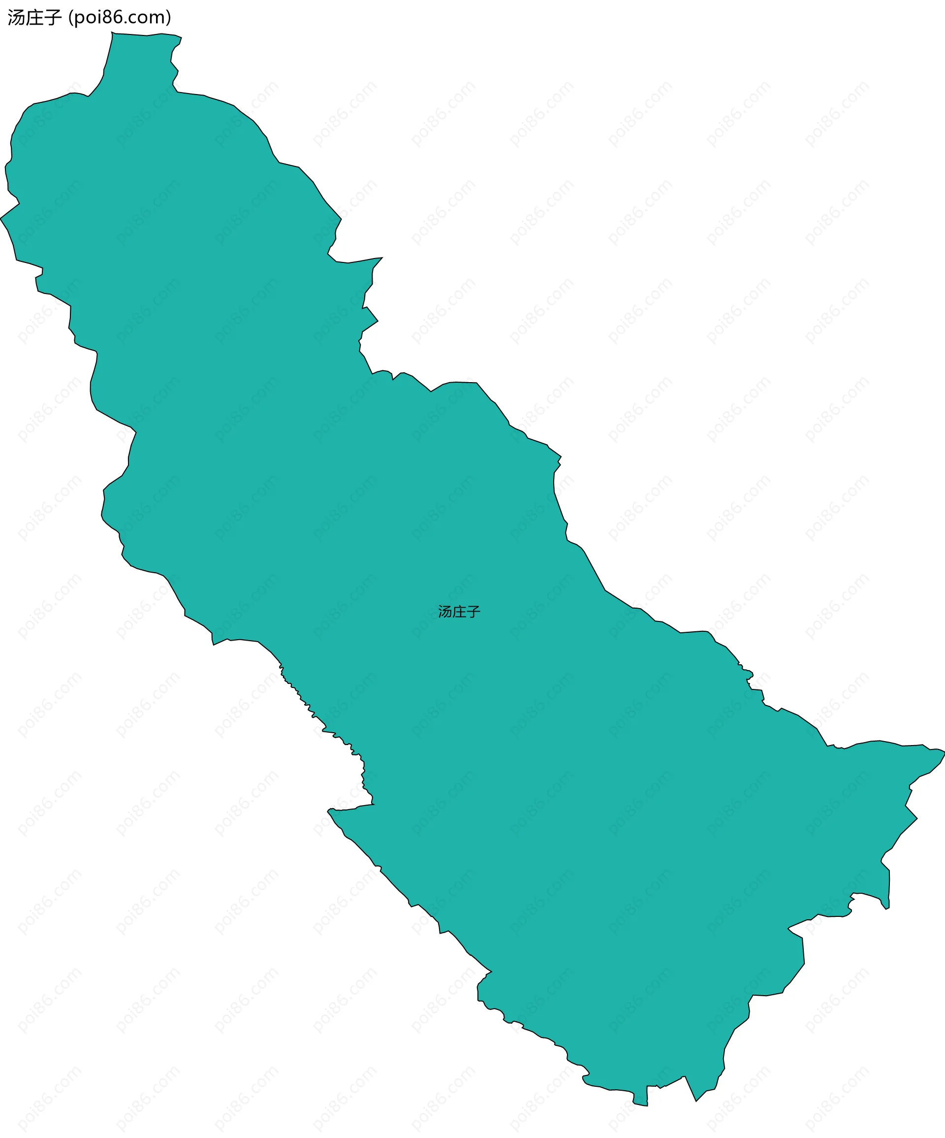 汤庄子边界地图