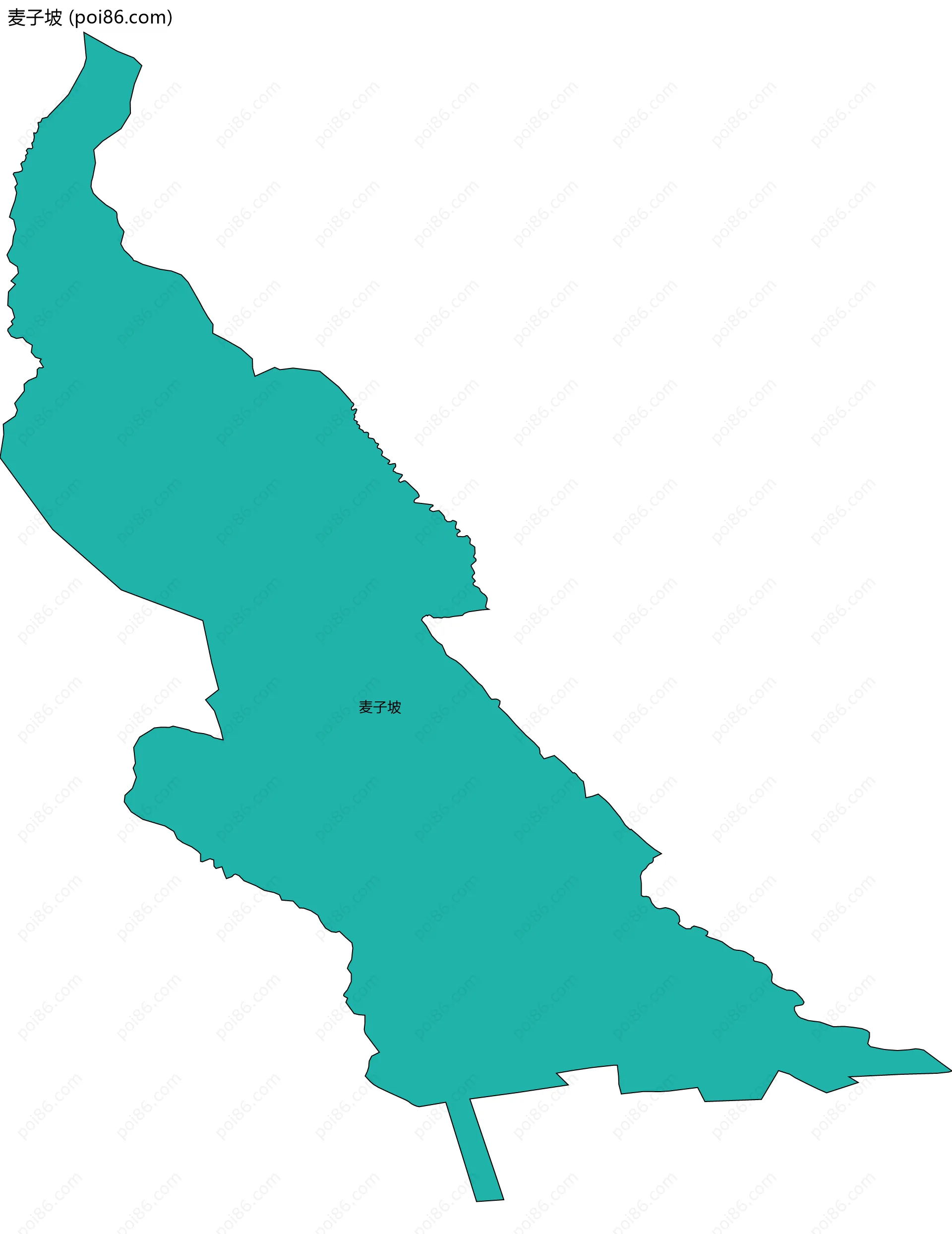 麦子坡边界地图