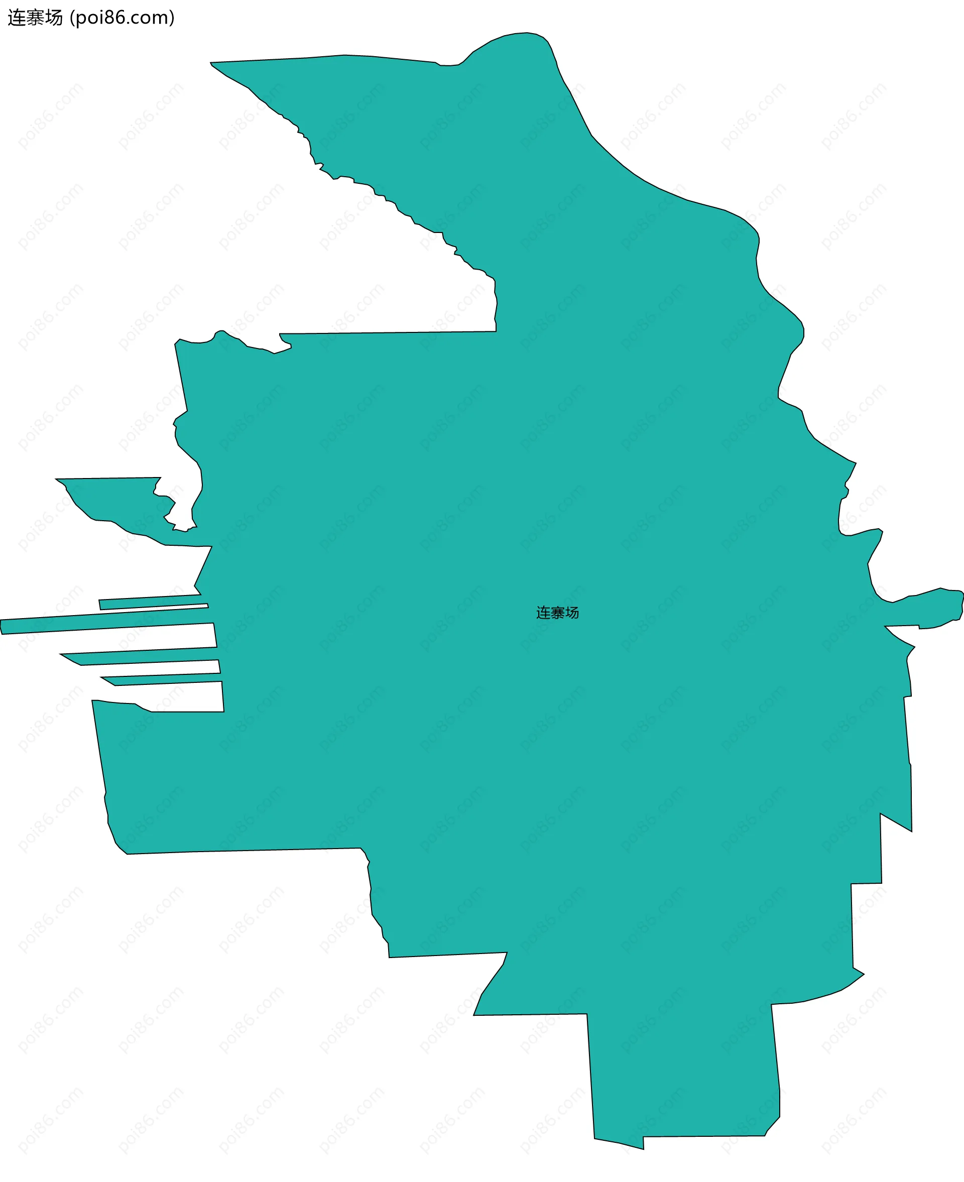 连寨场边界地图