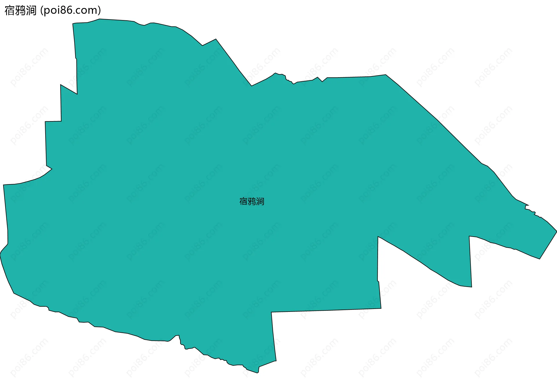 宿鸦涧边界地图