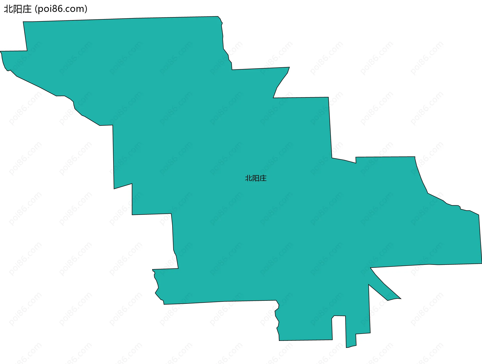 北阳庄边界地图