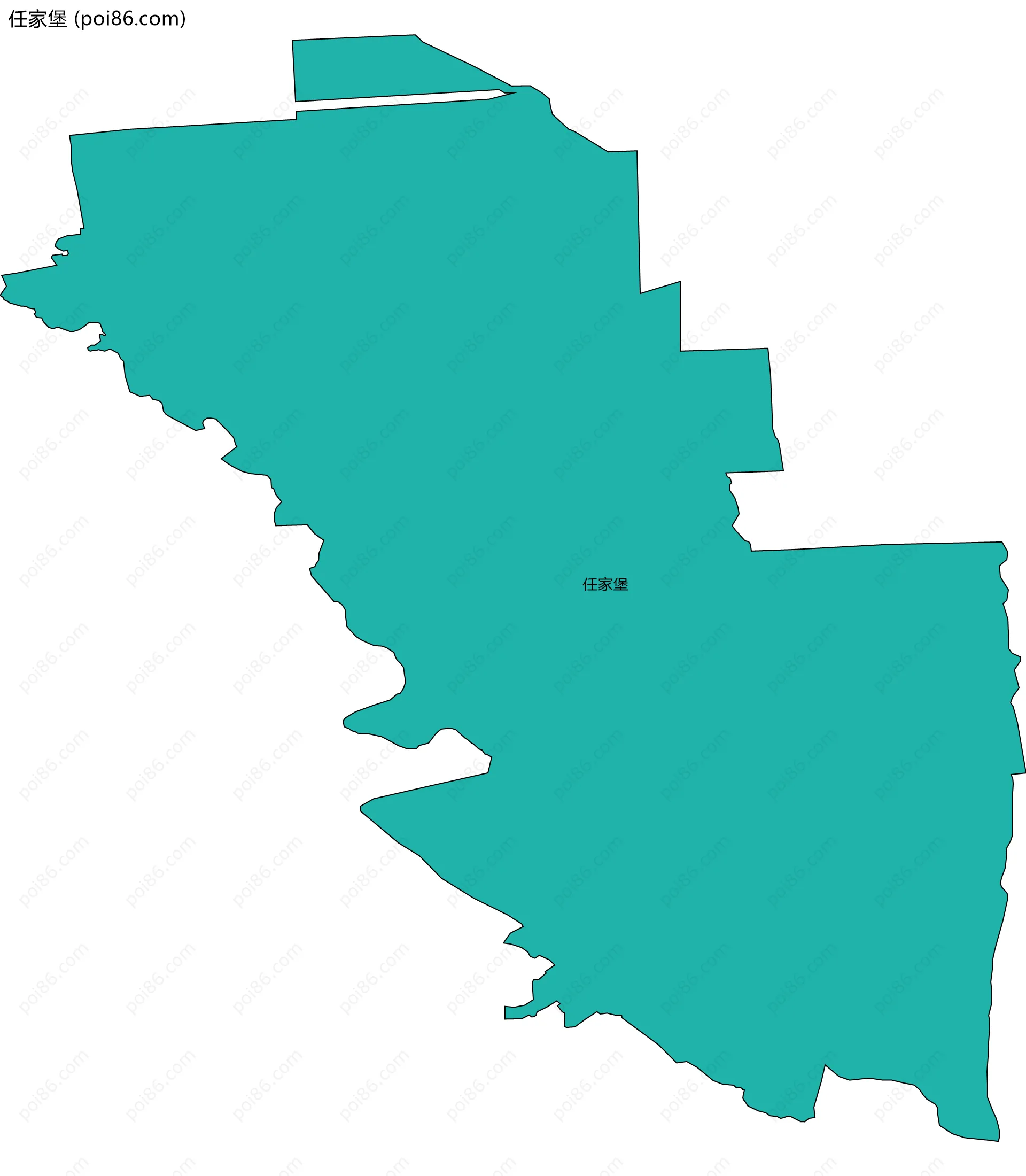 任家堡边界地图