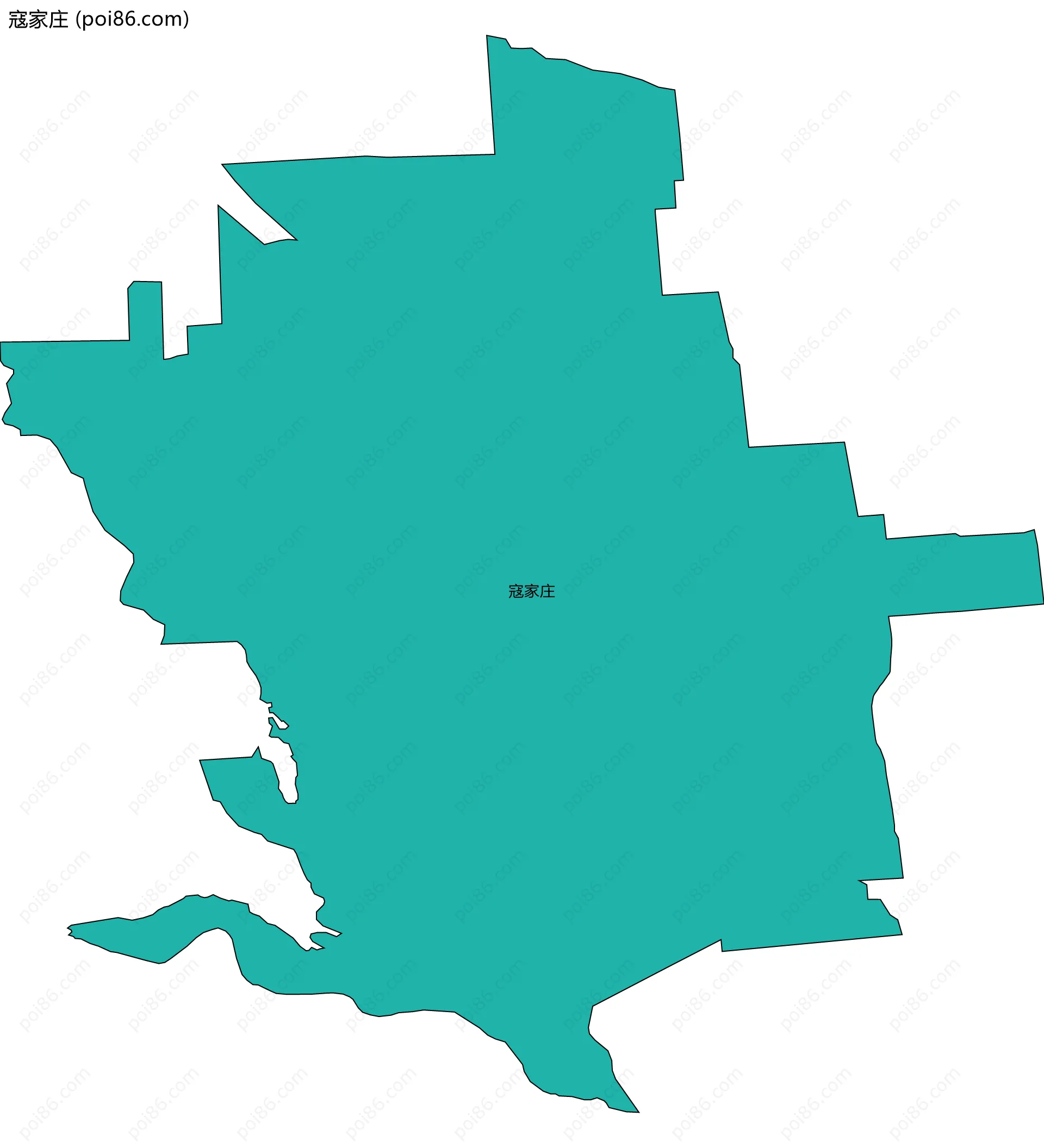 寇家庄边界地图