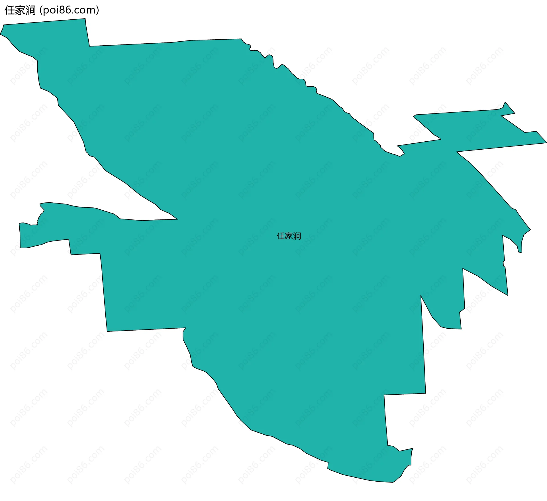 任家涧边界地图