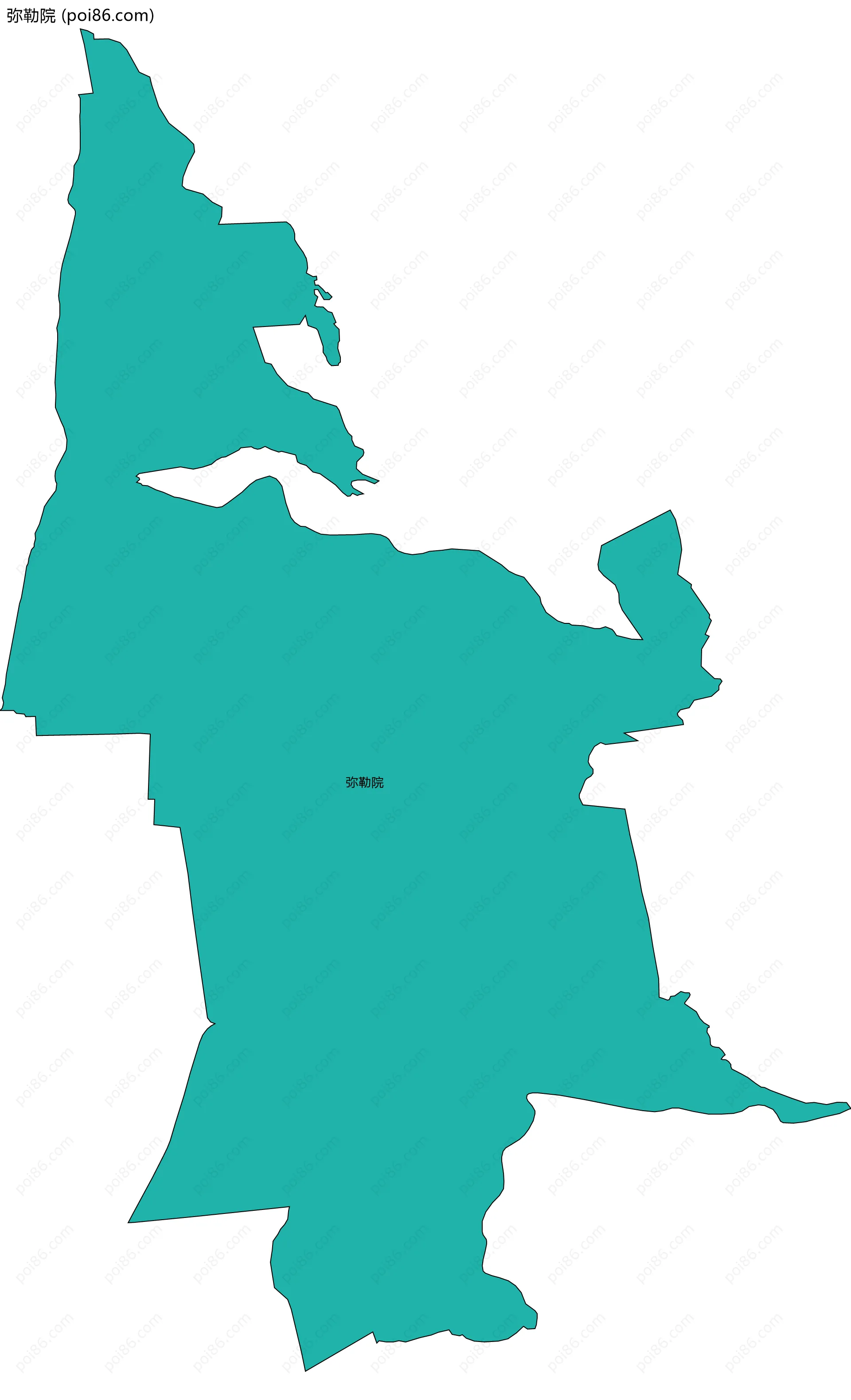 弥勒院边界地图