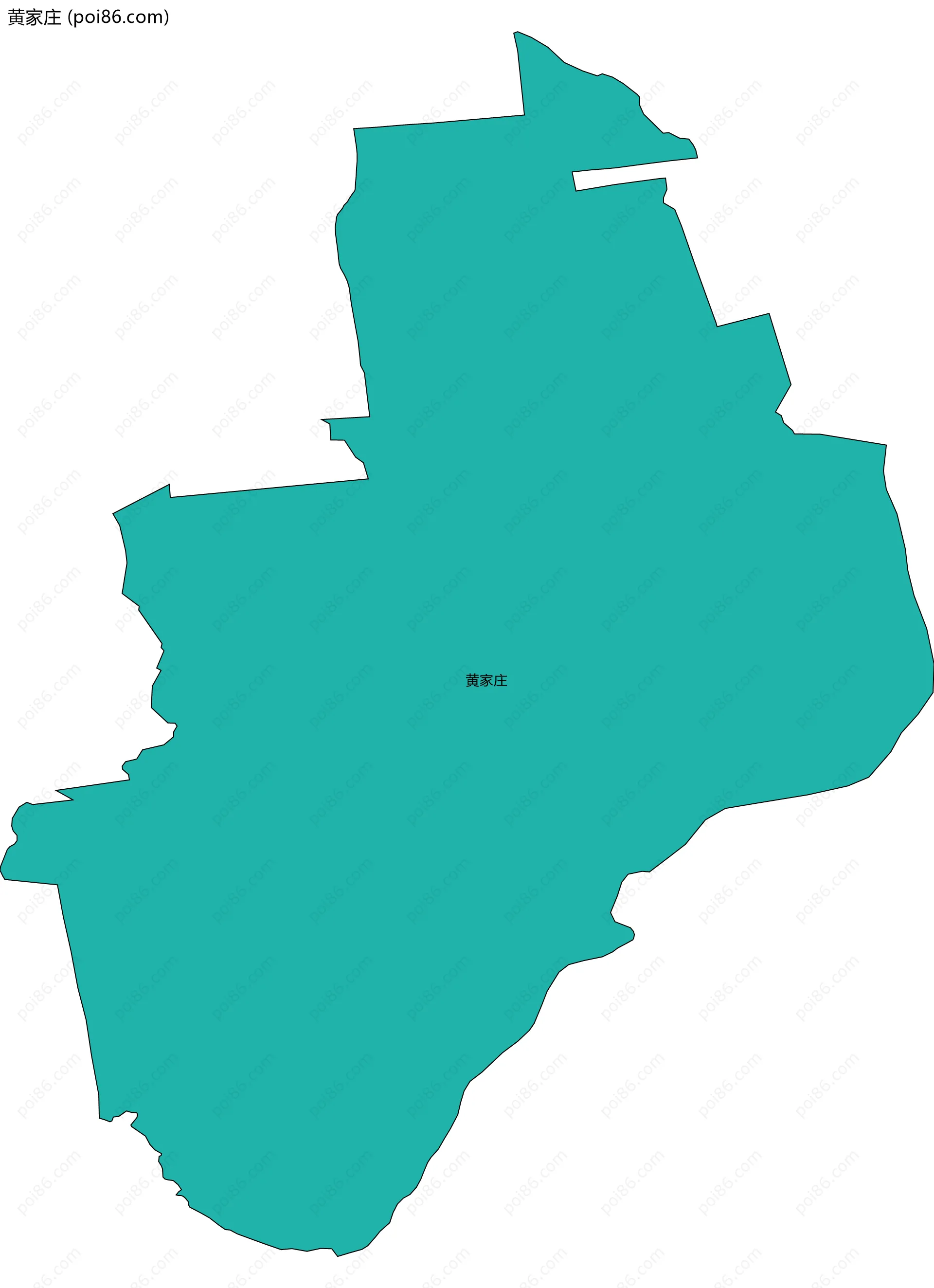 黄家庄边界地图