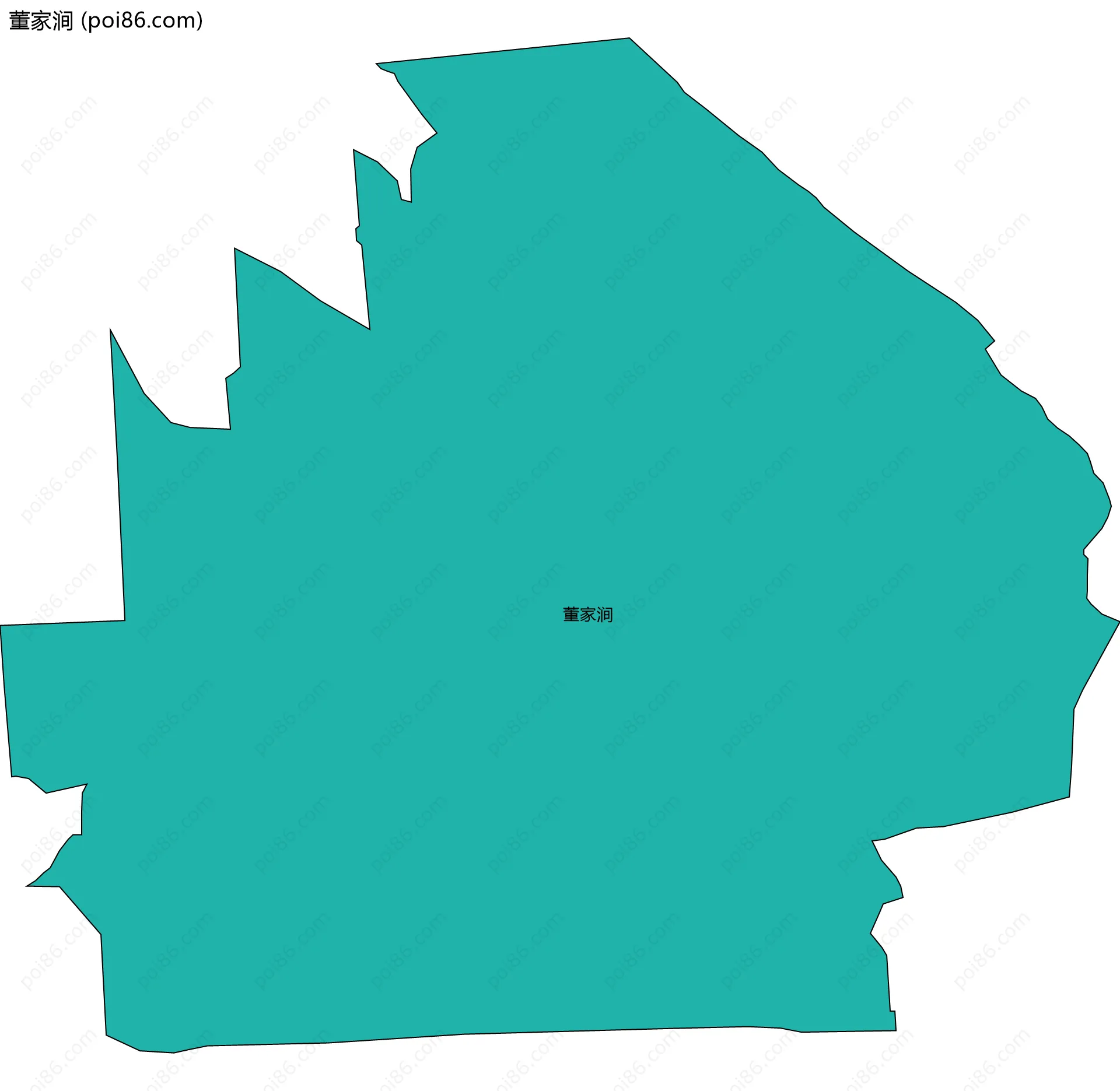 董家涧边界地图