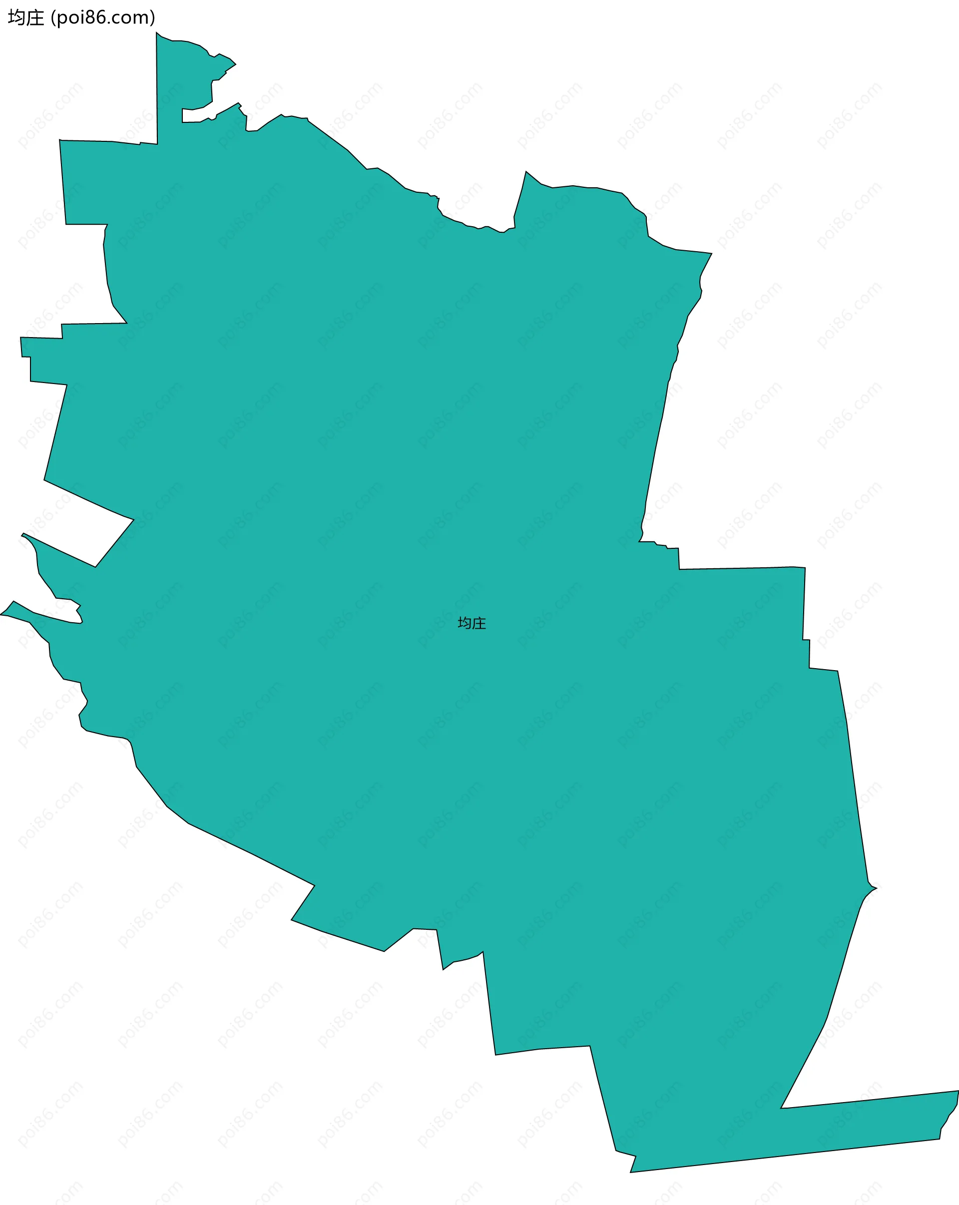 均庄边界地图