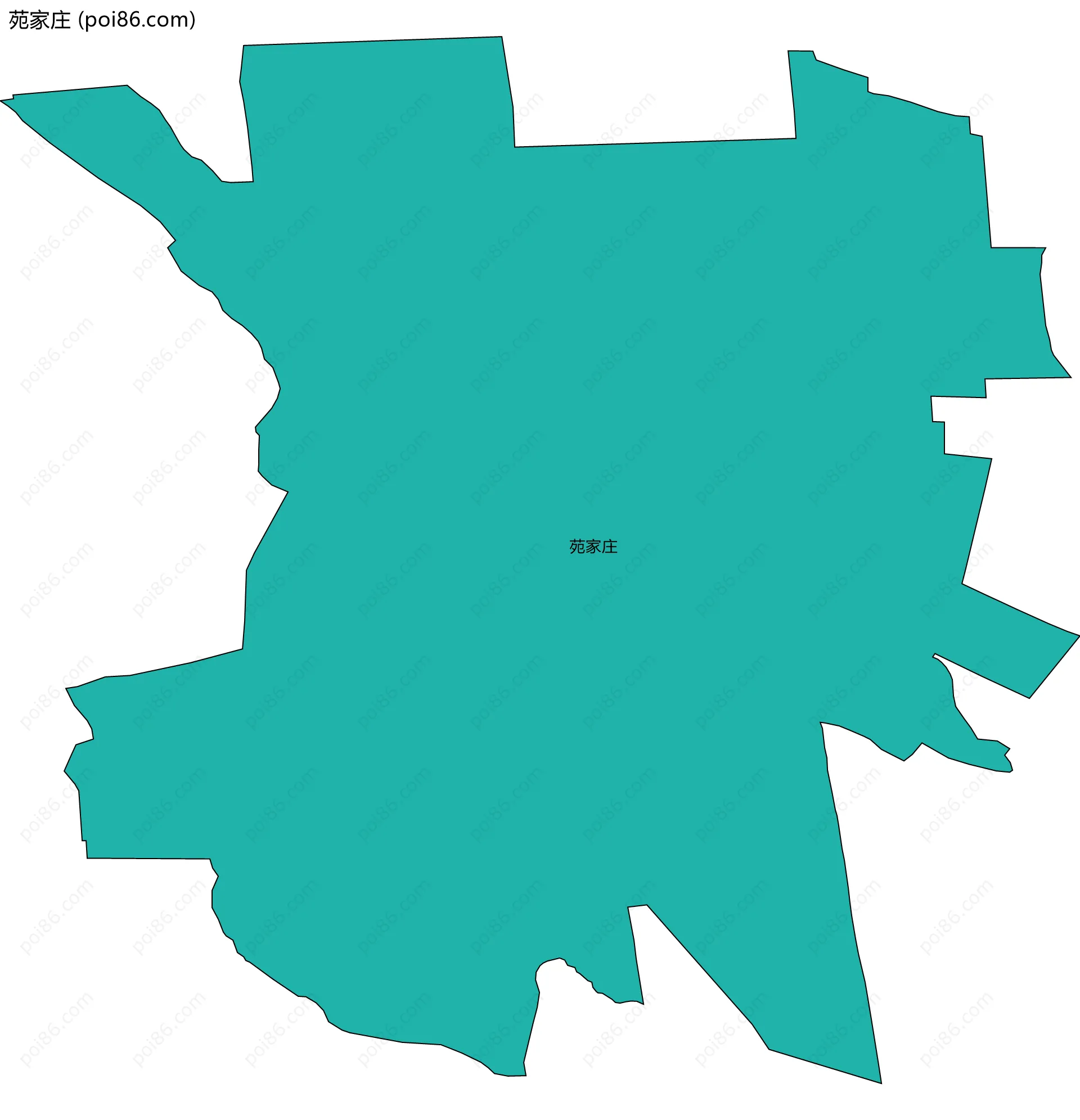 苑家庄边界地图