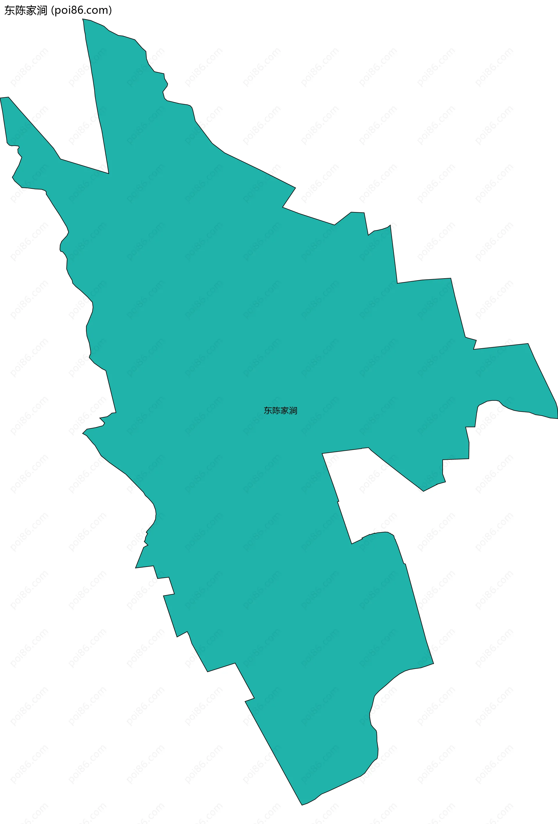 东陈家涧边界地图