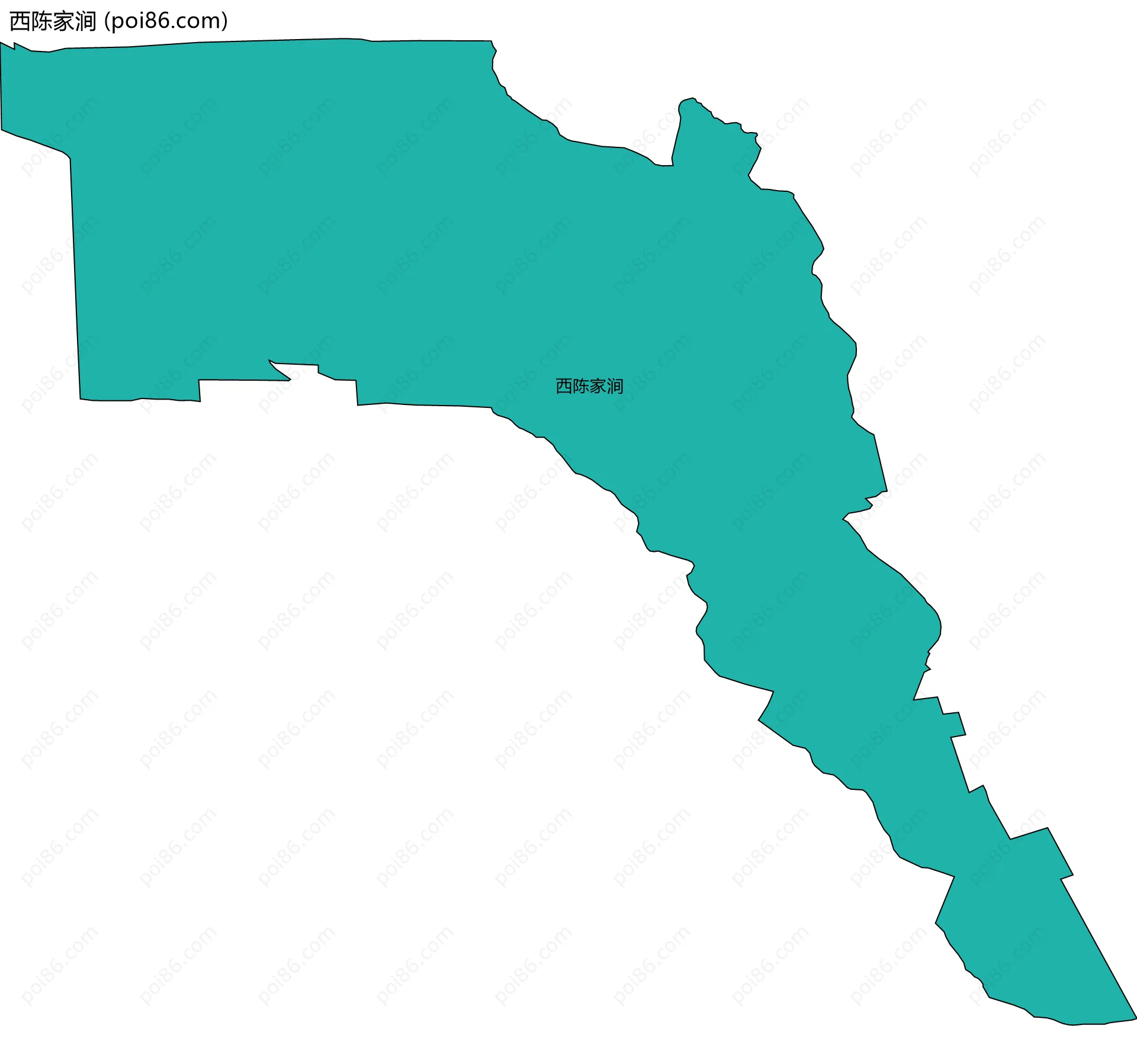 西陈家涧边界地图