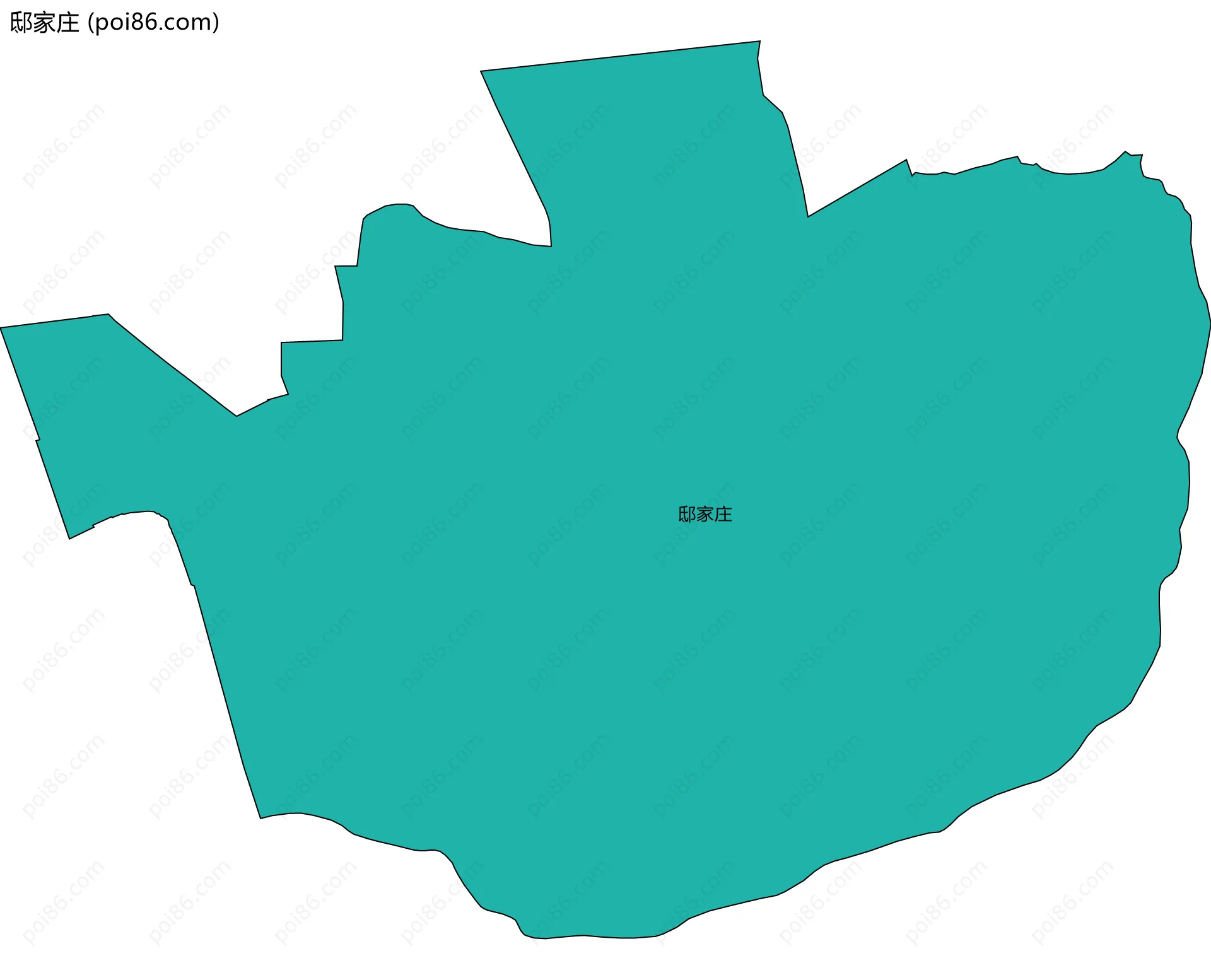 邸家庄边界地图