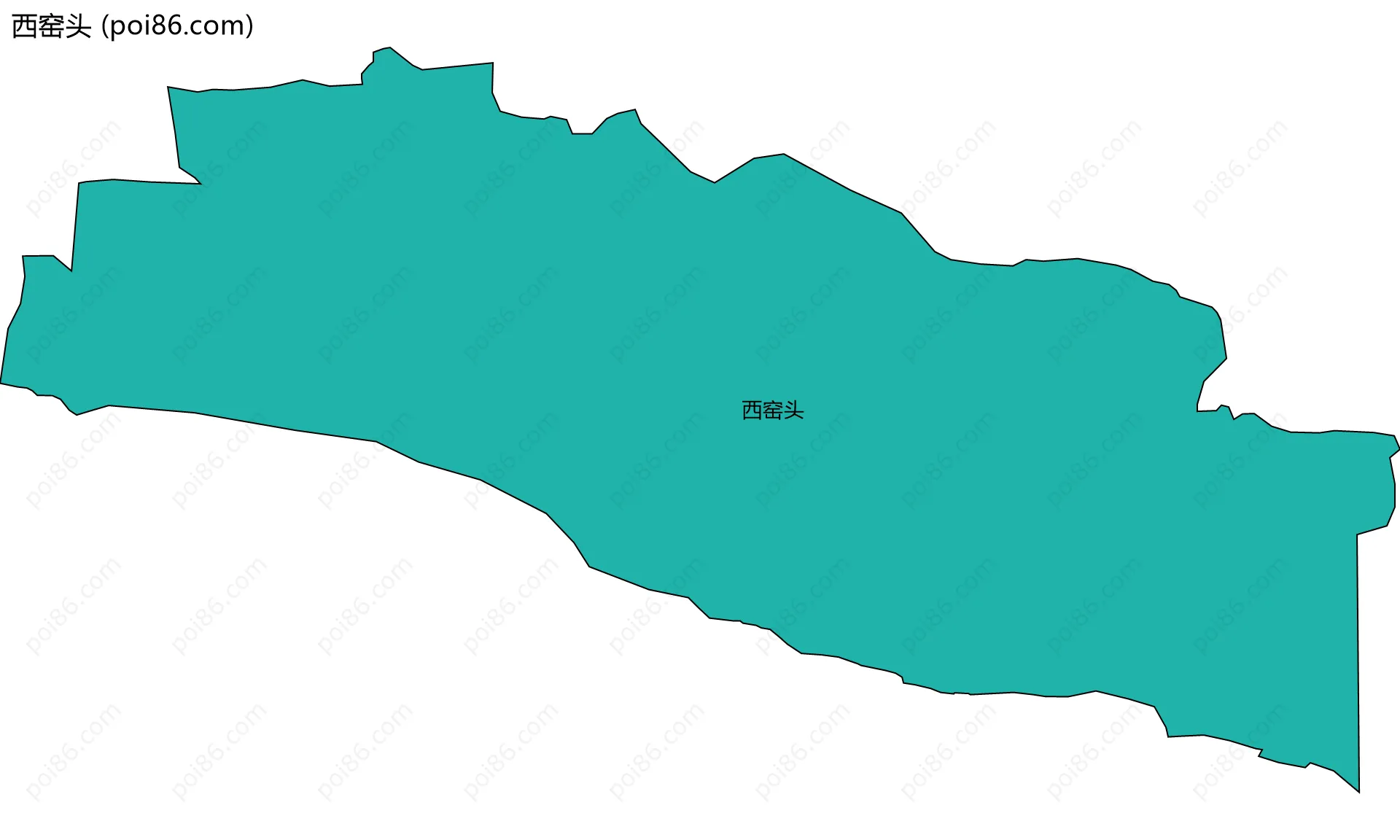 西窑头边界地图