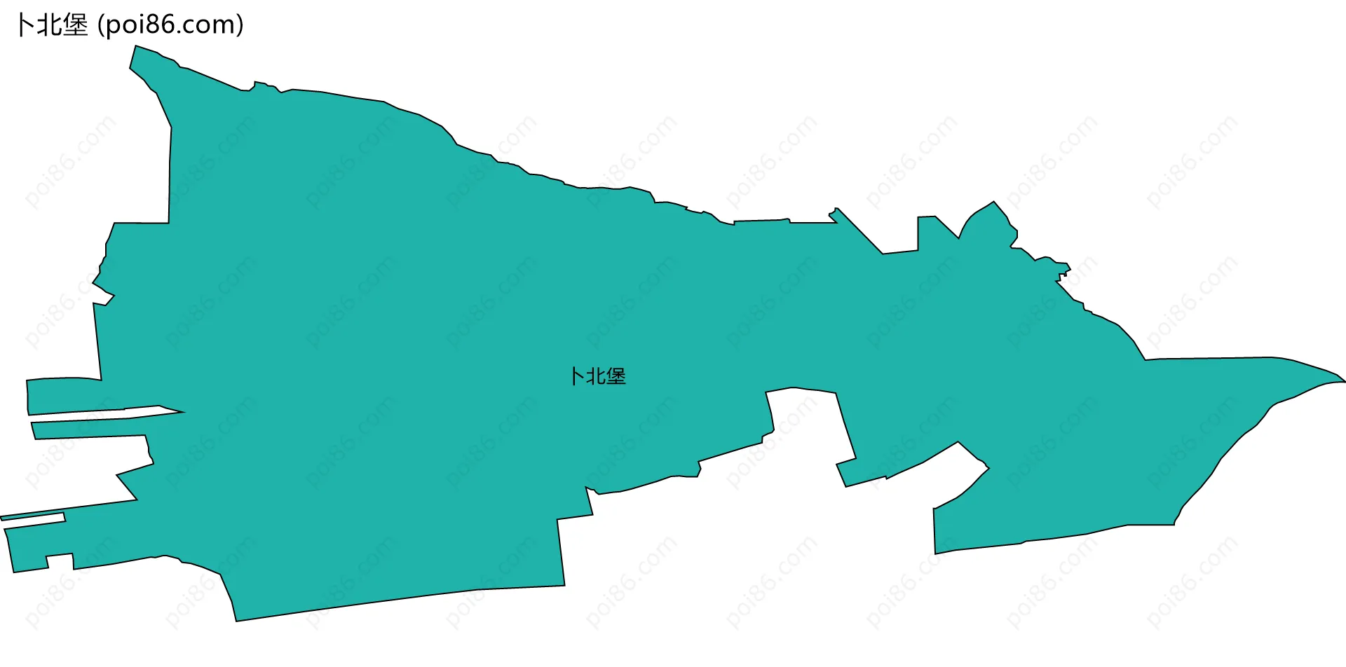 卜北堡边界地图