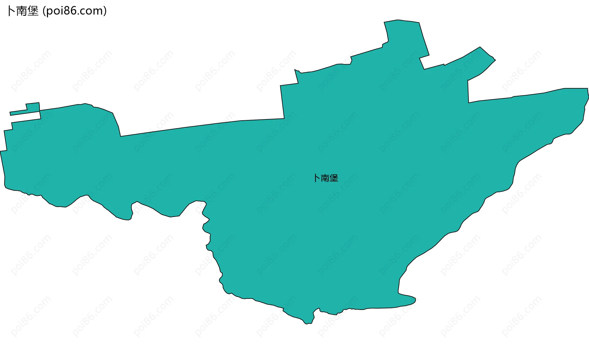 卜南堡边界地图