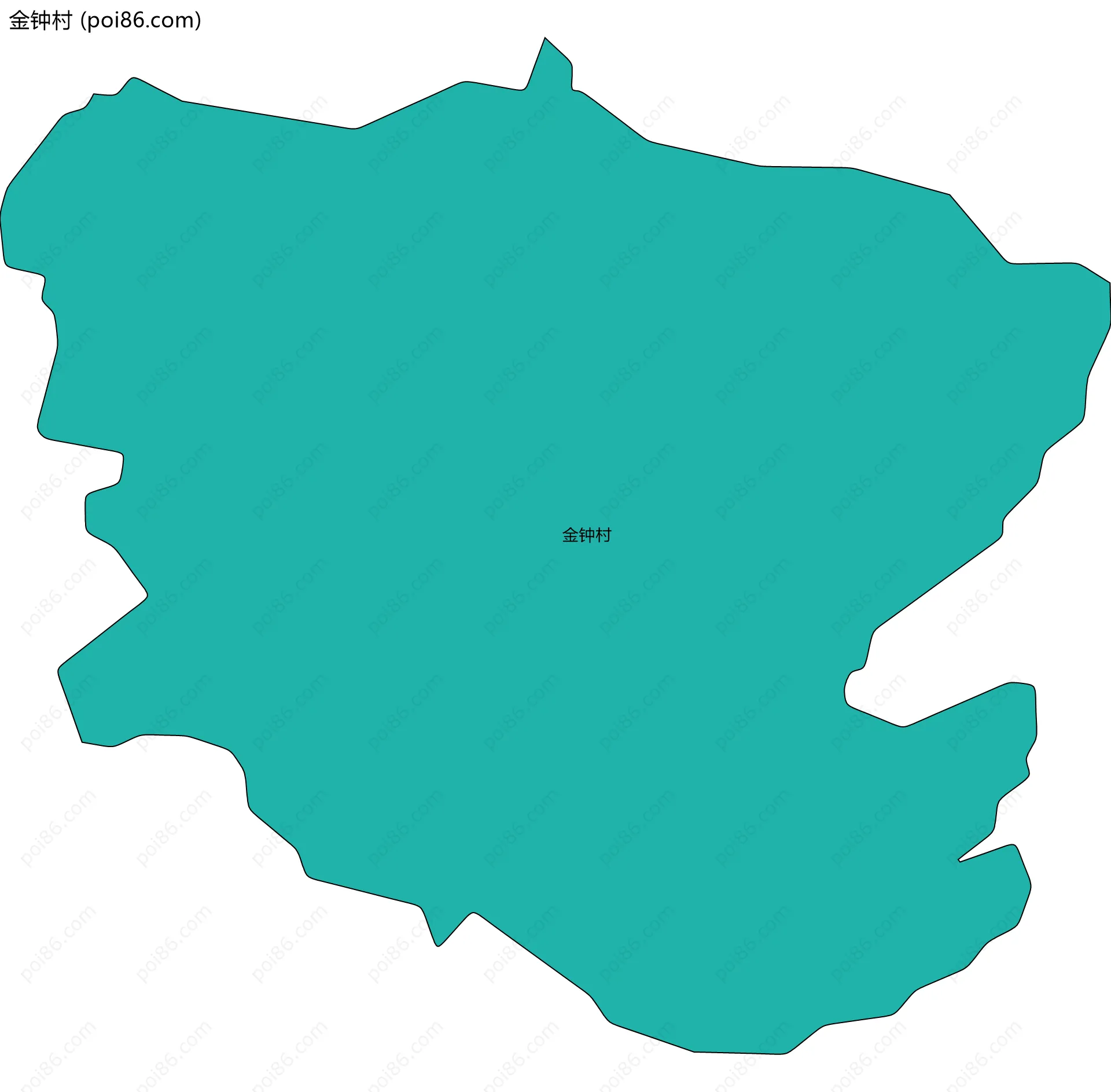 金钟村边界地图