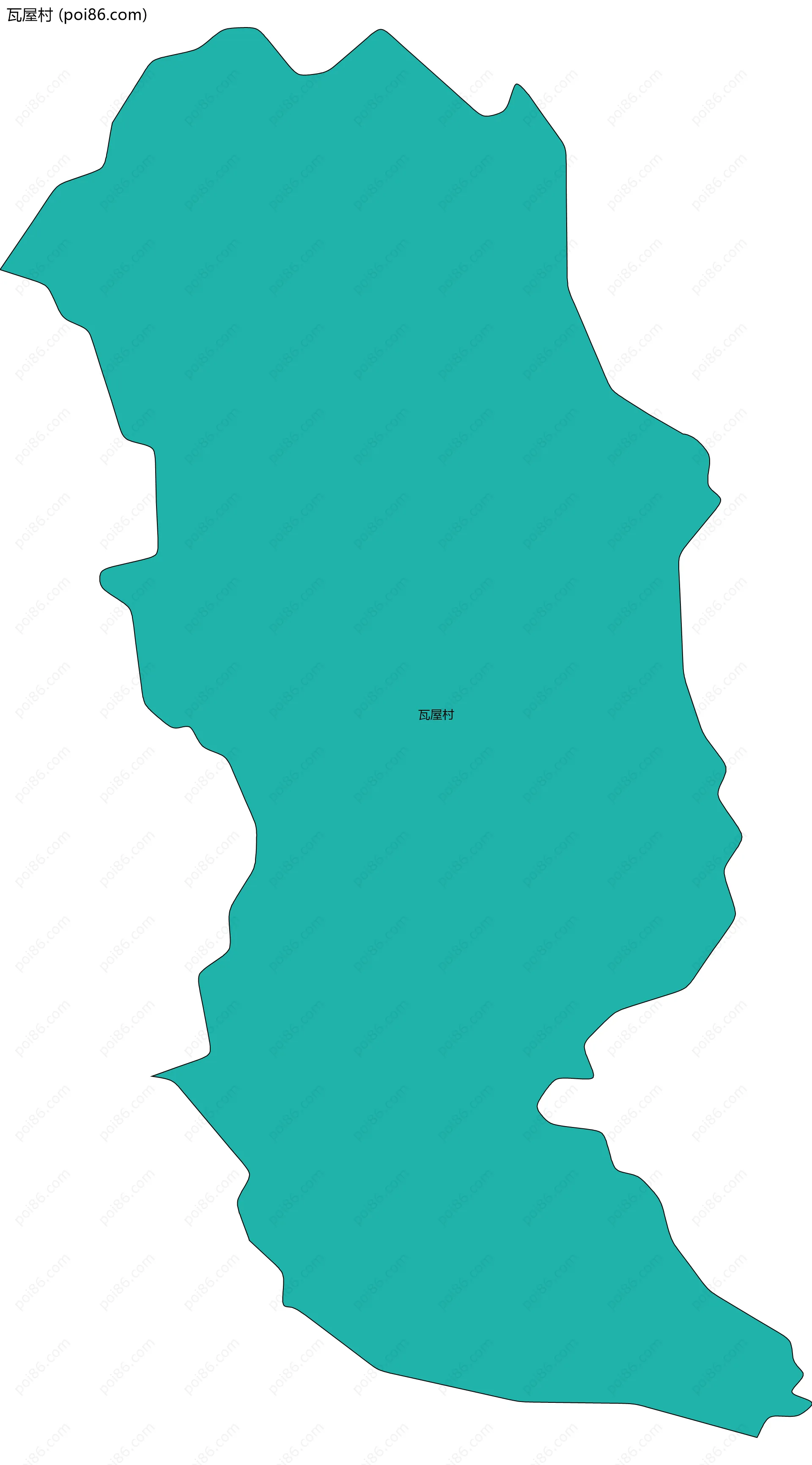 瓦屋村边界地图