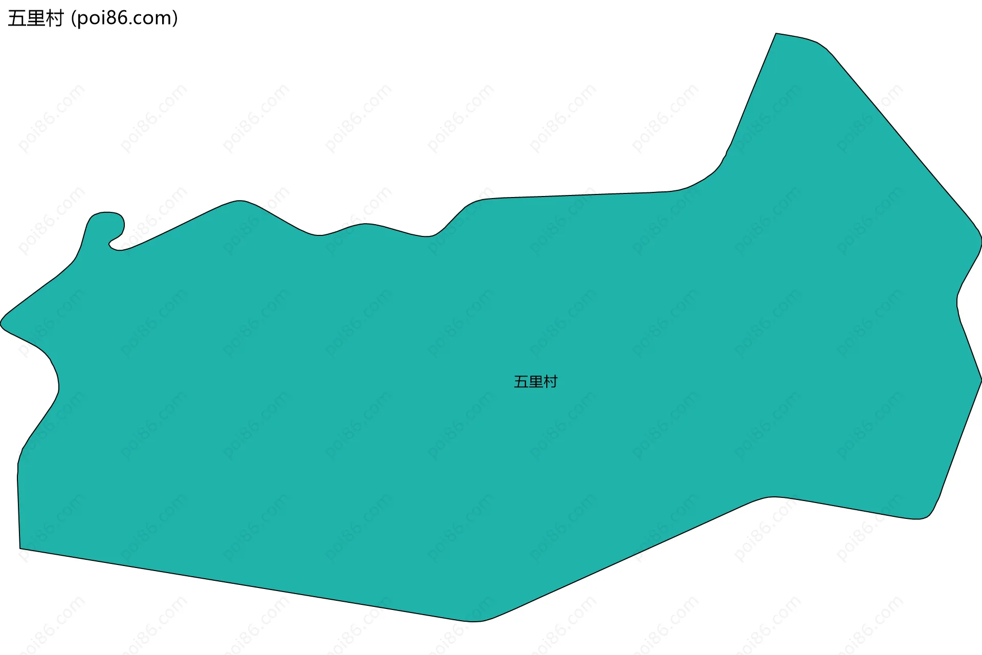 五里村边界地图