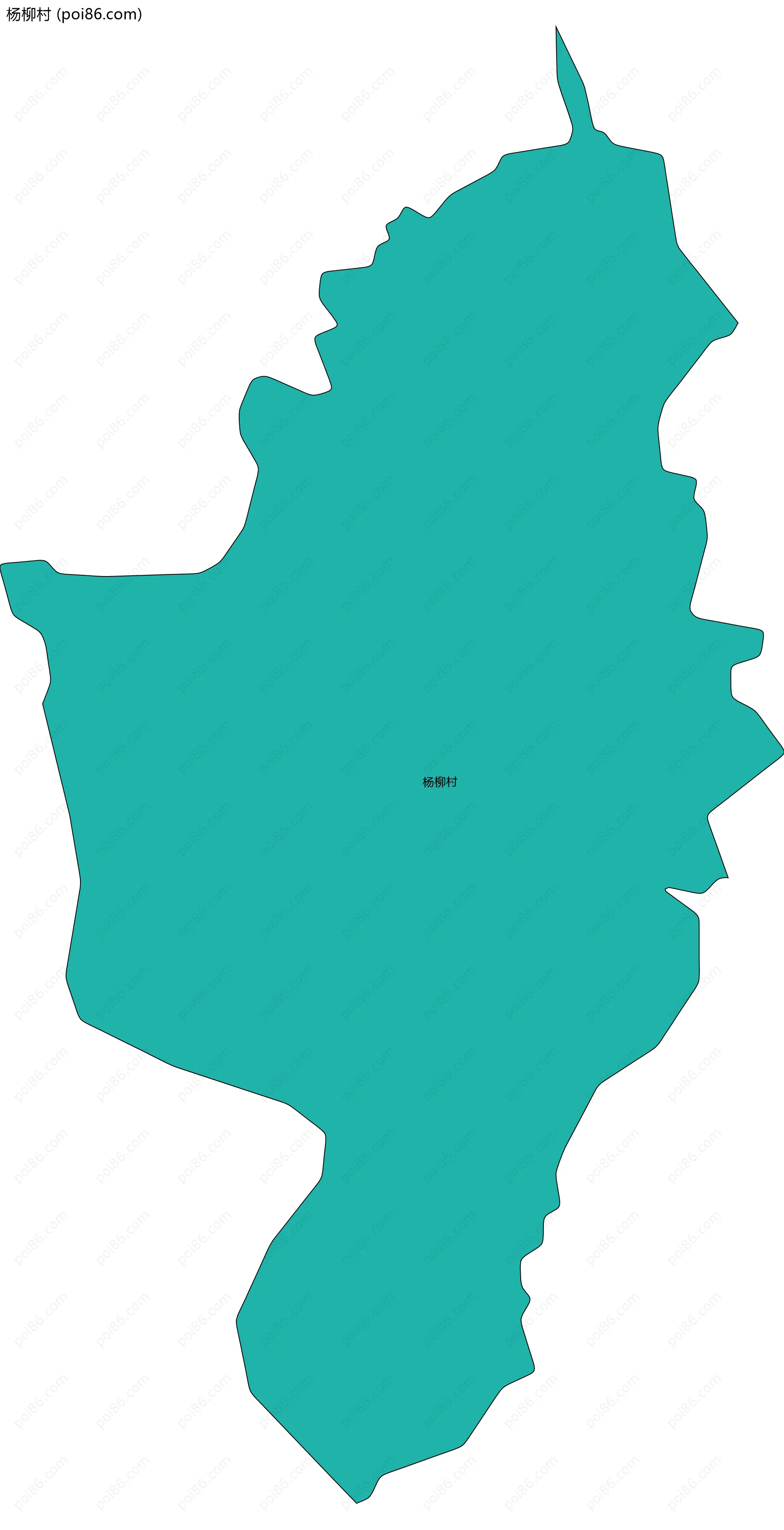 杨柳村边界地图